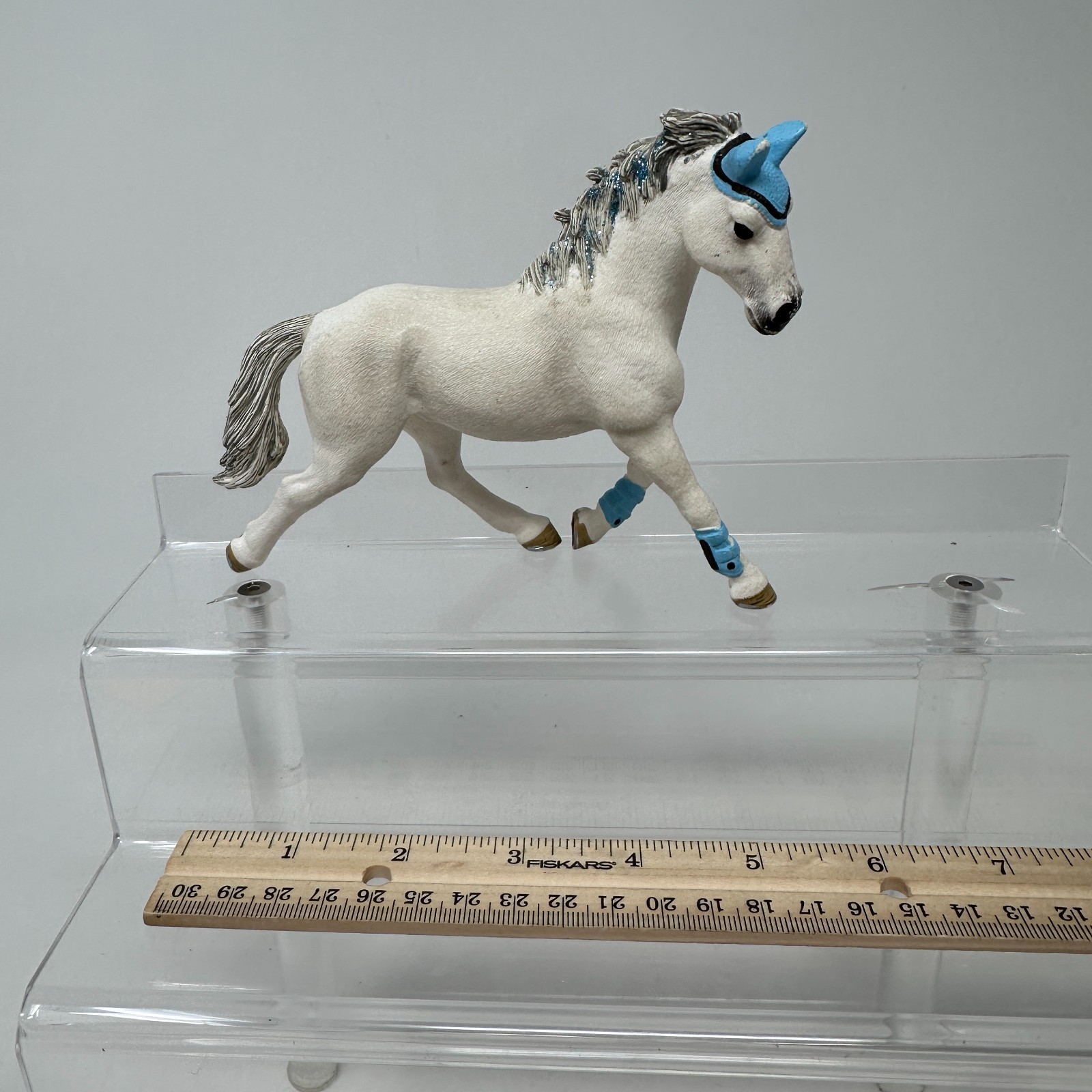 Schleich Hanoverian Mare Tournament Figure White Horse Stallion Animal Figurine