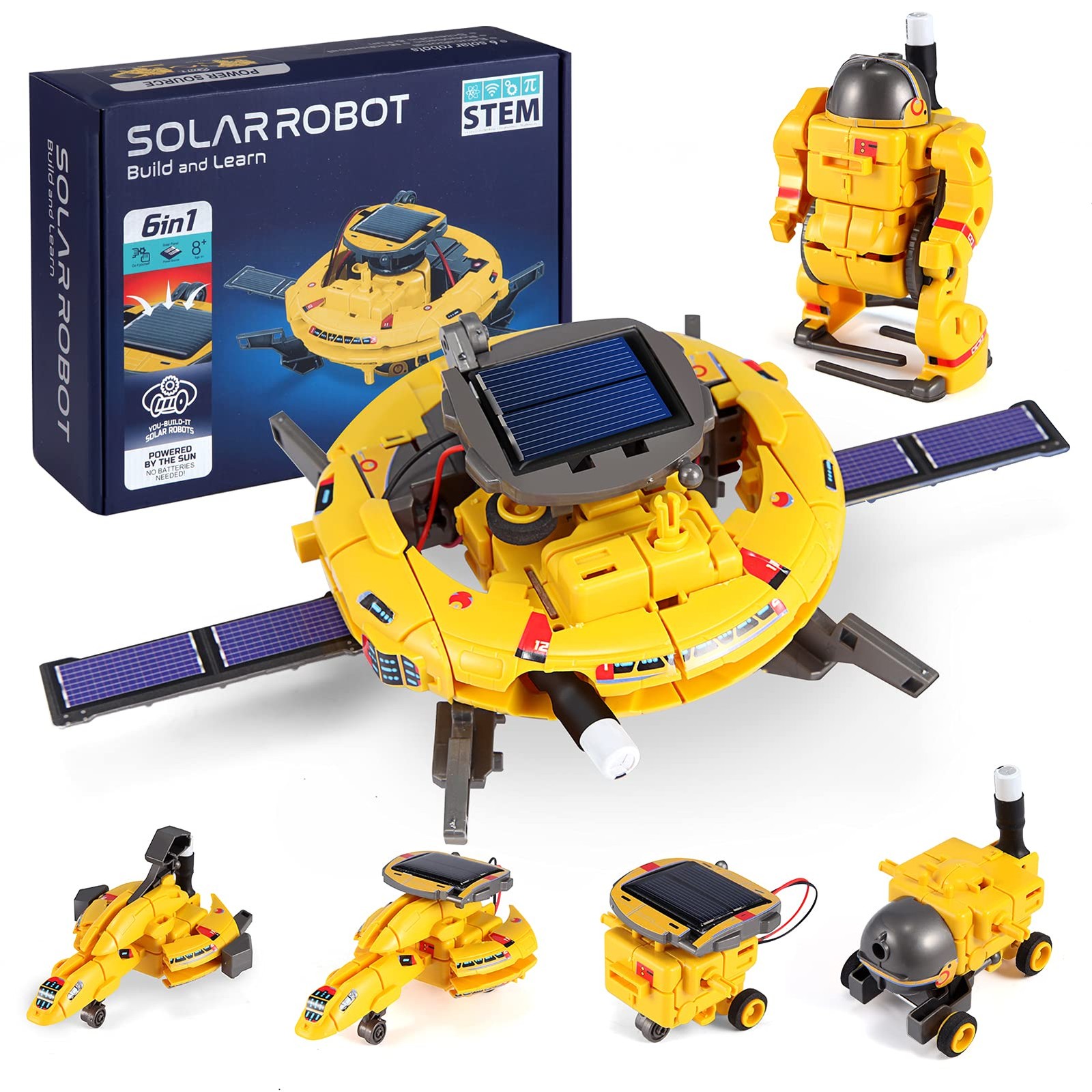 STEM Projects for Age 8-12, Science Kits Boys, Solar Robot Space Toys Gifts 8…