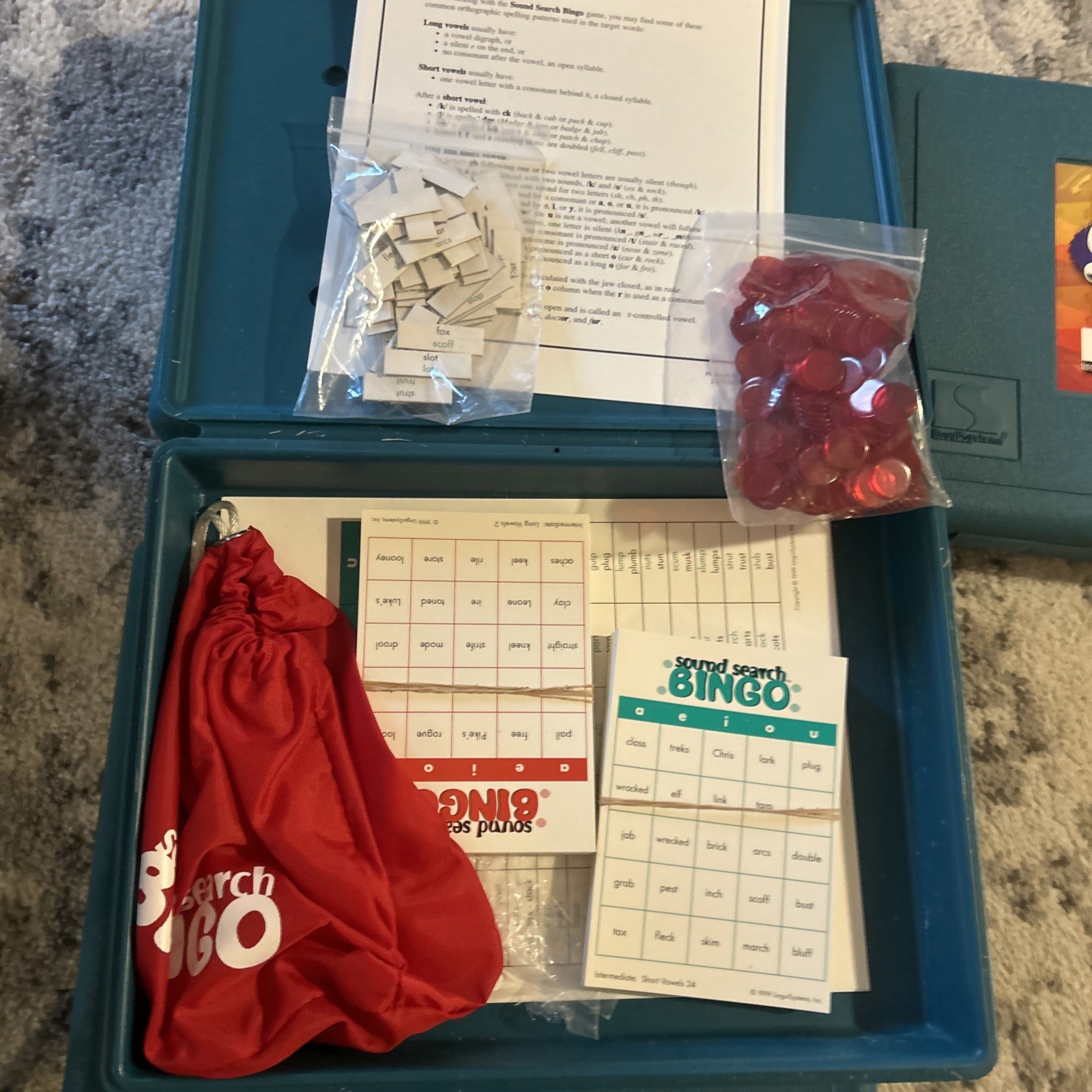 LinguiSystems Lot of 4 Sound Bingo Word Scramble Two In Vocabulary Play-By-Play