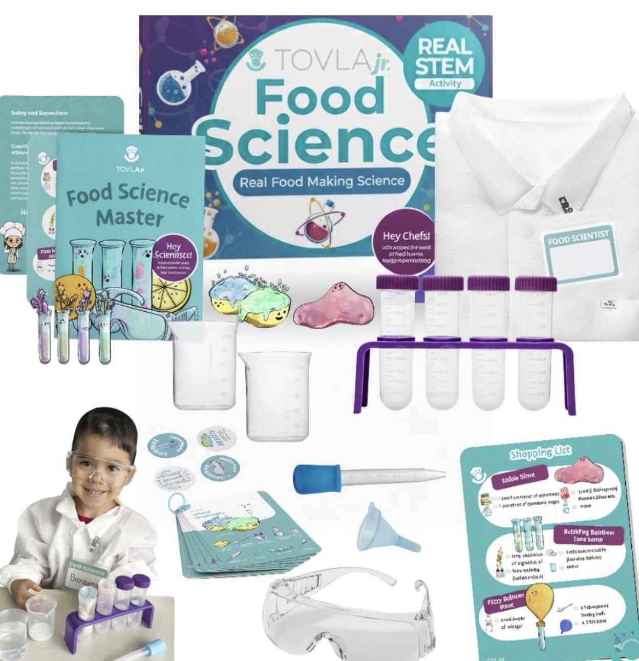 Tovla Jr. My First Food Science Kit Edible Slime & Fun Experiments Free Shipping