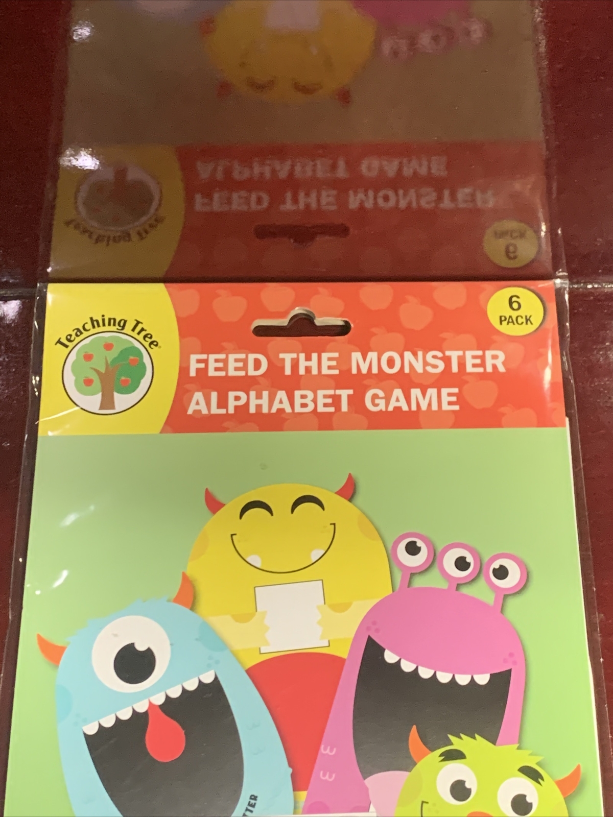 Teaching Tree Feed The Monster Alphabet Game 6pack brand new