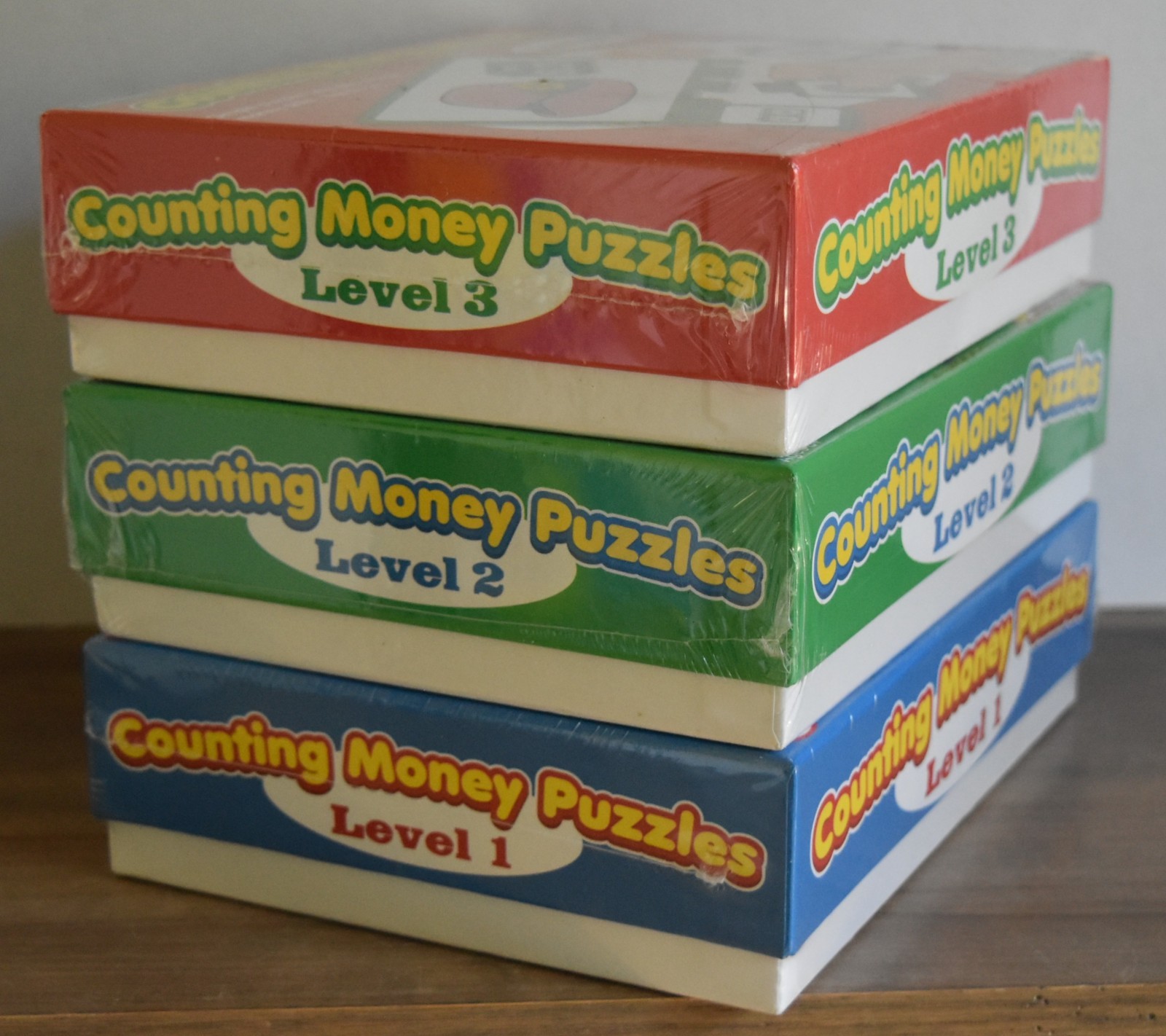 Lakeshore, Counting Money Puzzles, Level 1, 2, and 3, Ages 5+, NEW/SEALED