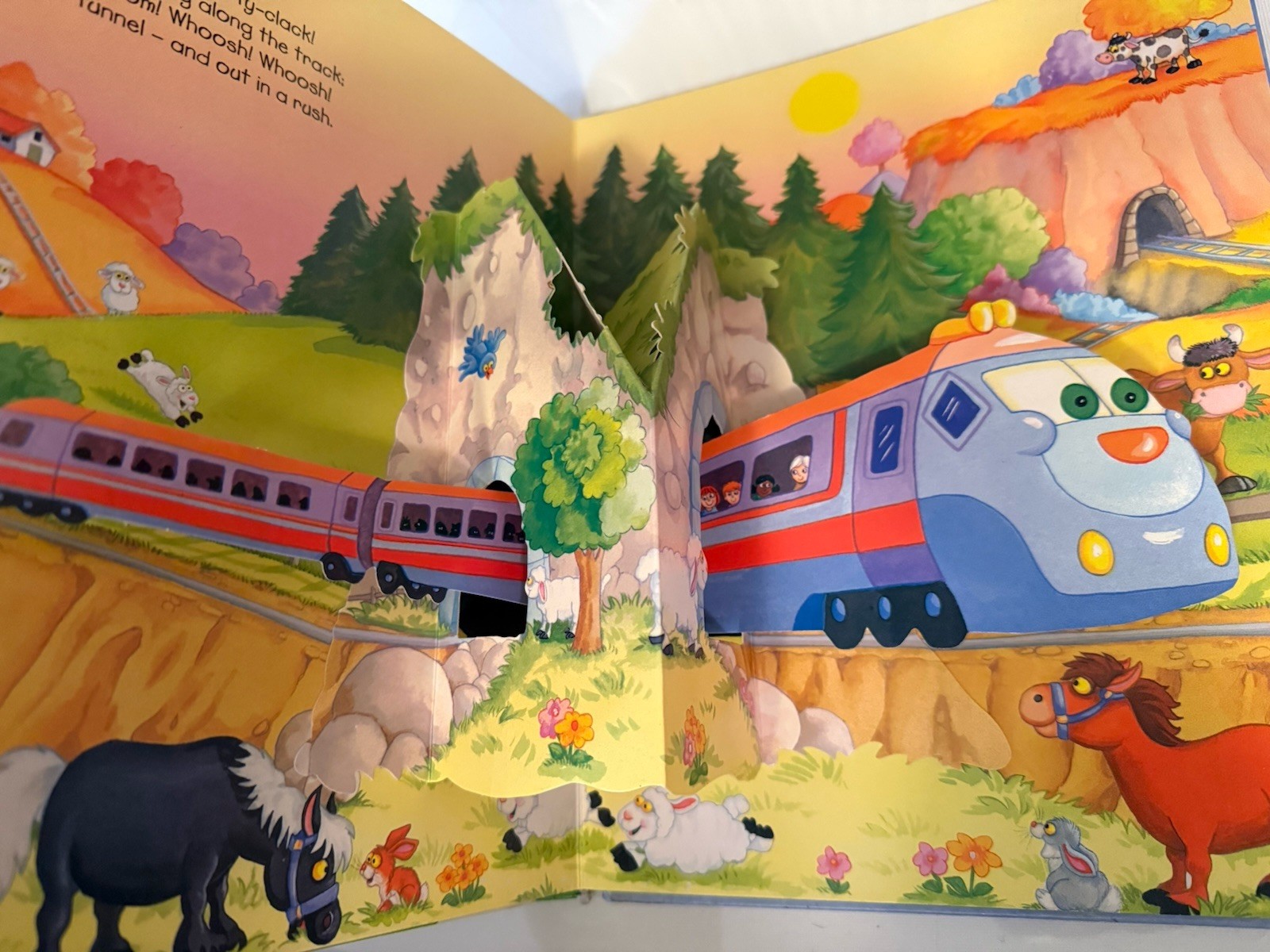 Trains Boats and Planes Interactive Pop-Up Children’s Book Educational Transport