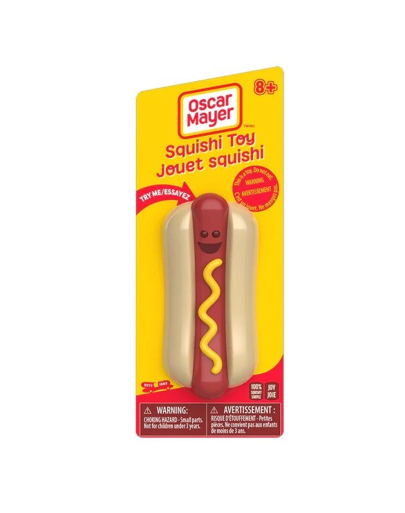 Squishy Oscar Mayer Hot Dog viral trend squishies