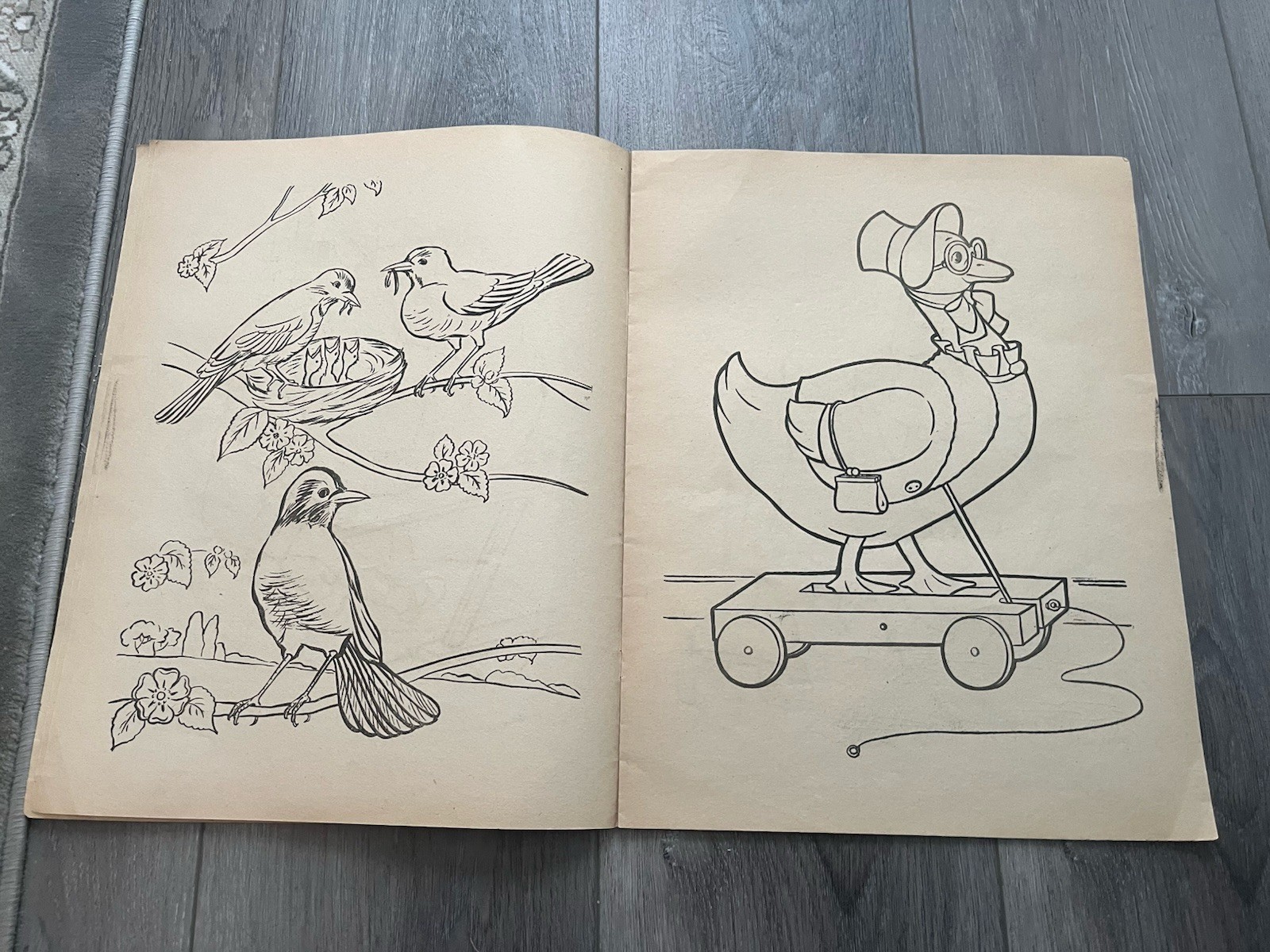 Vintage 1960s Little Wickers Coloring Book Rueben H Lilia Co