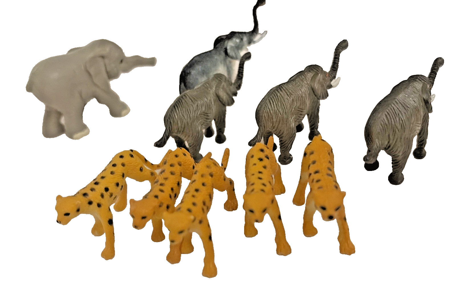Safari Animals Toys Plastic Vintage Collectibles Lot of 27 Many Sizes 1990s READ