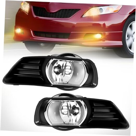 Fog Fog Lights Assembly Compatible With 2007 2008 2009 Toyota 2007-2009 CAMRY