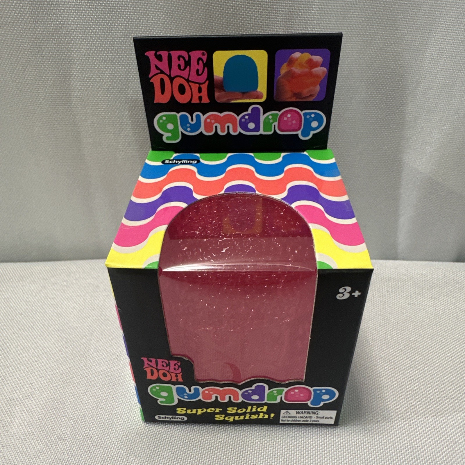 Needoh Gum Drop Squishy Fidget Ball Viral Tiktok Trend Gumdrop PINK!