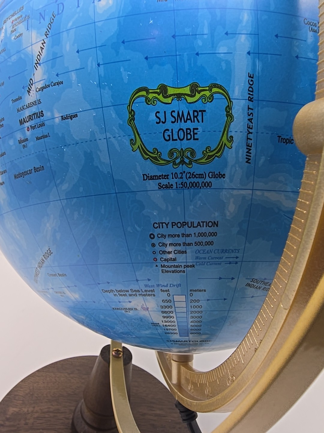SJSMARTGLOBE Globe w/ Interactive APP & LED Illuminated Constellations at Night