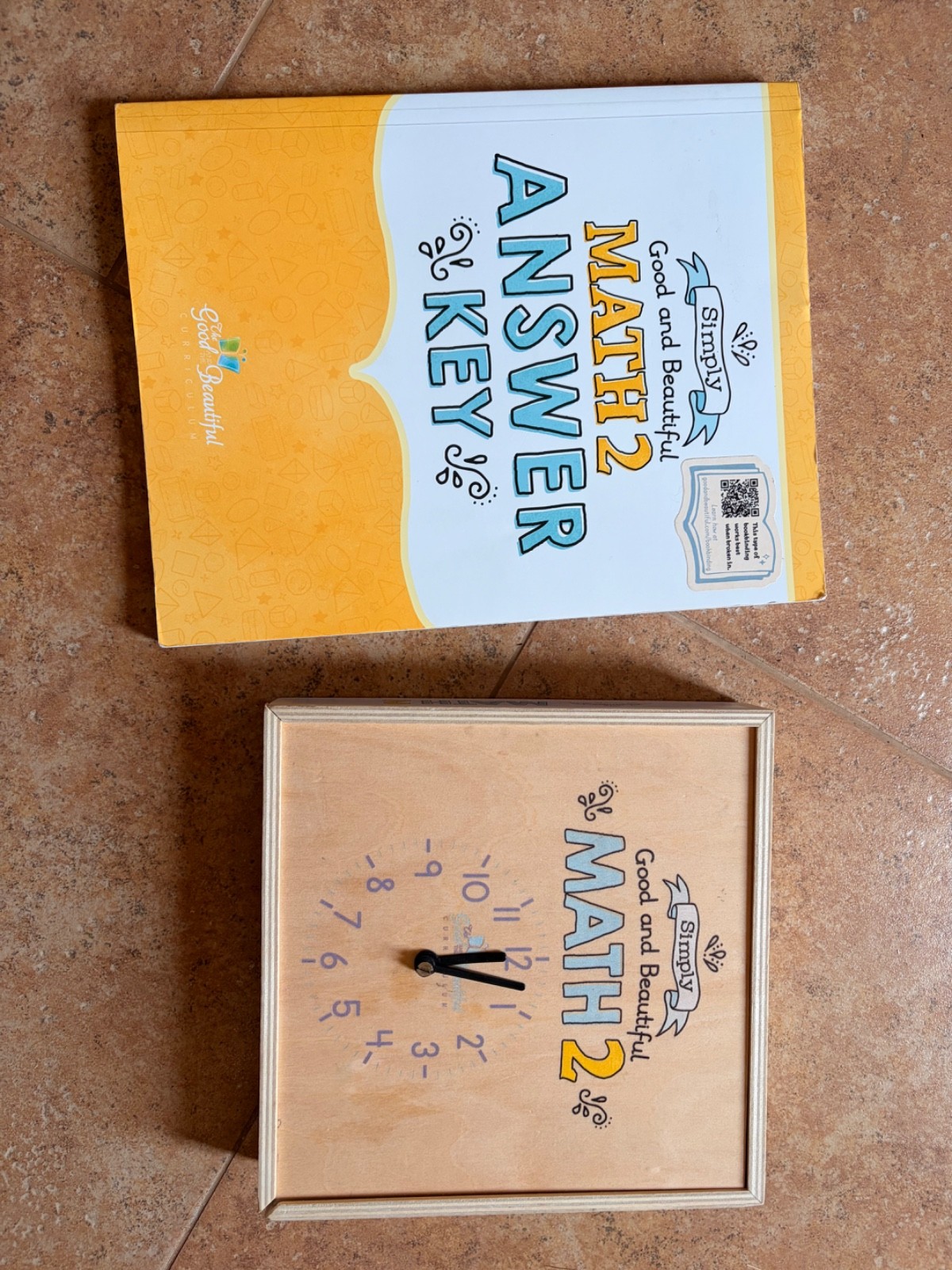 The Good and The Beautiful Math Wooden Box 2 Manipulative’s and Answer Key