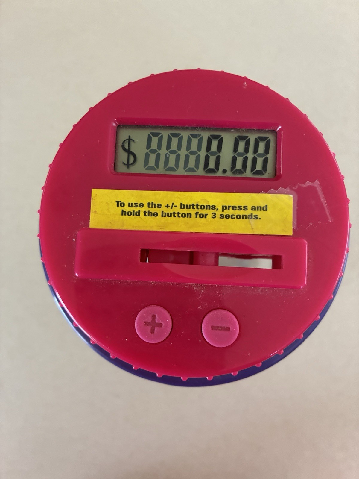Discovery Kids Coin Counting Money Jar Bank Learning Toy LCD Counter