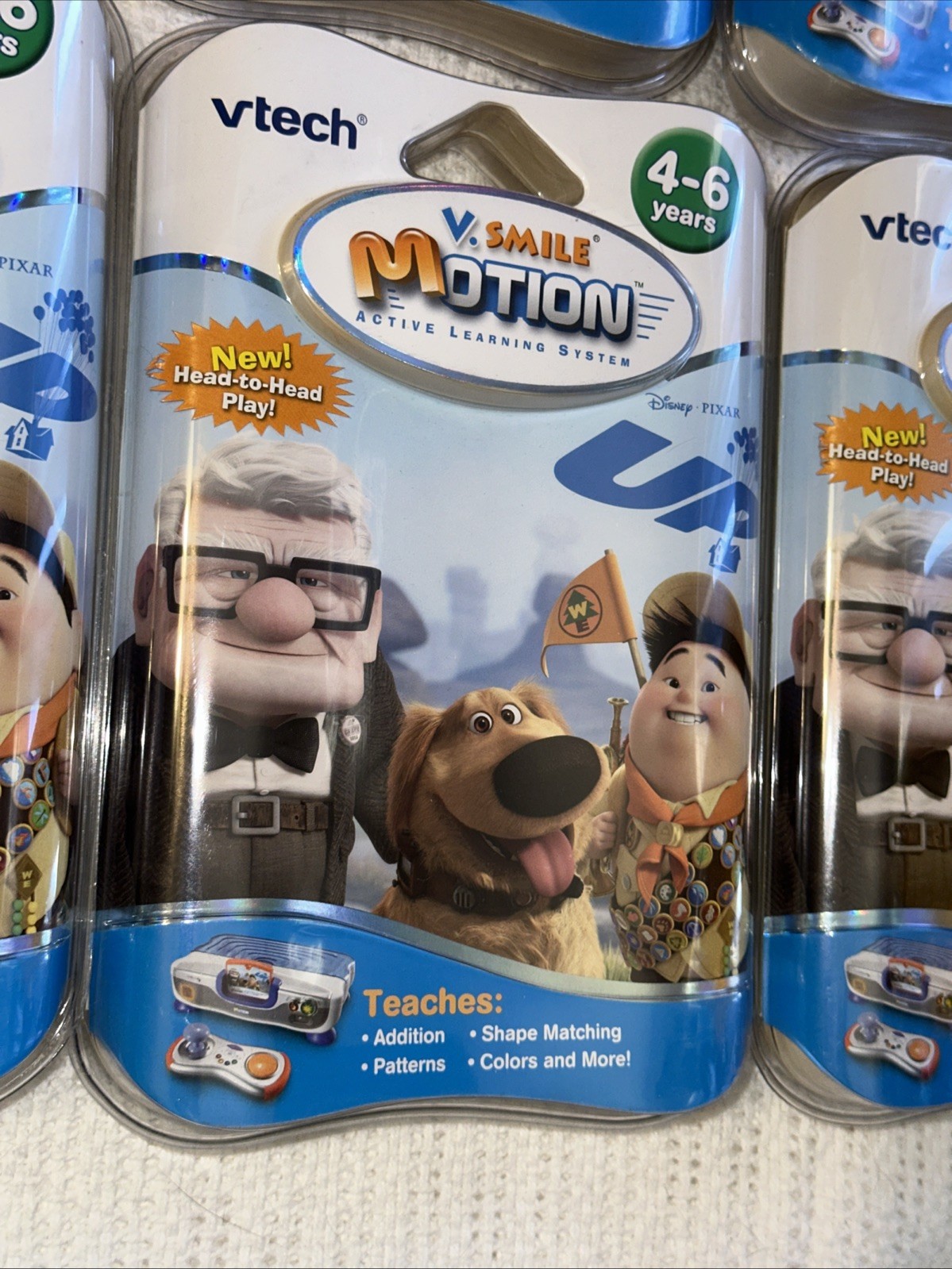 5x Vtech v-motion Disney Pixar Up 4-6 YEARS V.smile,v.smile cyber pocket pc