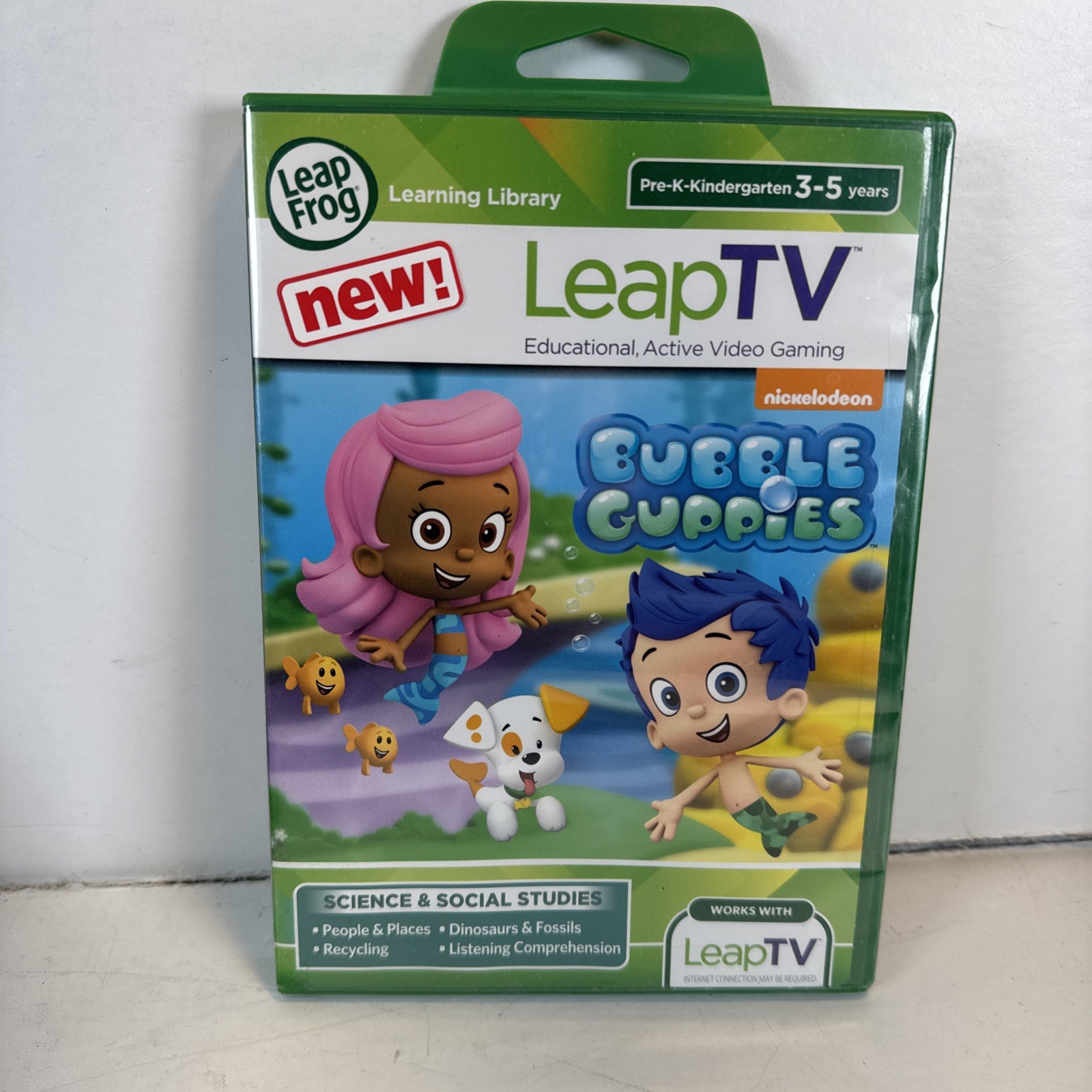 Leap Frog LeapTV Gaming: Bubble Guppies Science & Social Studies New & Sealed!