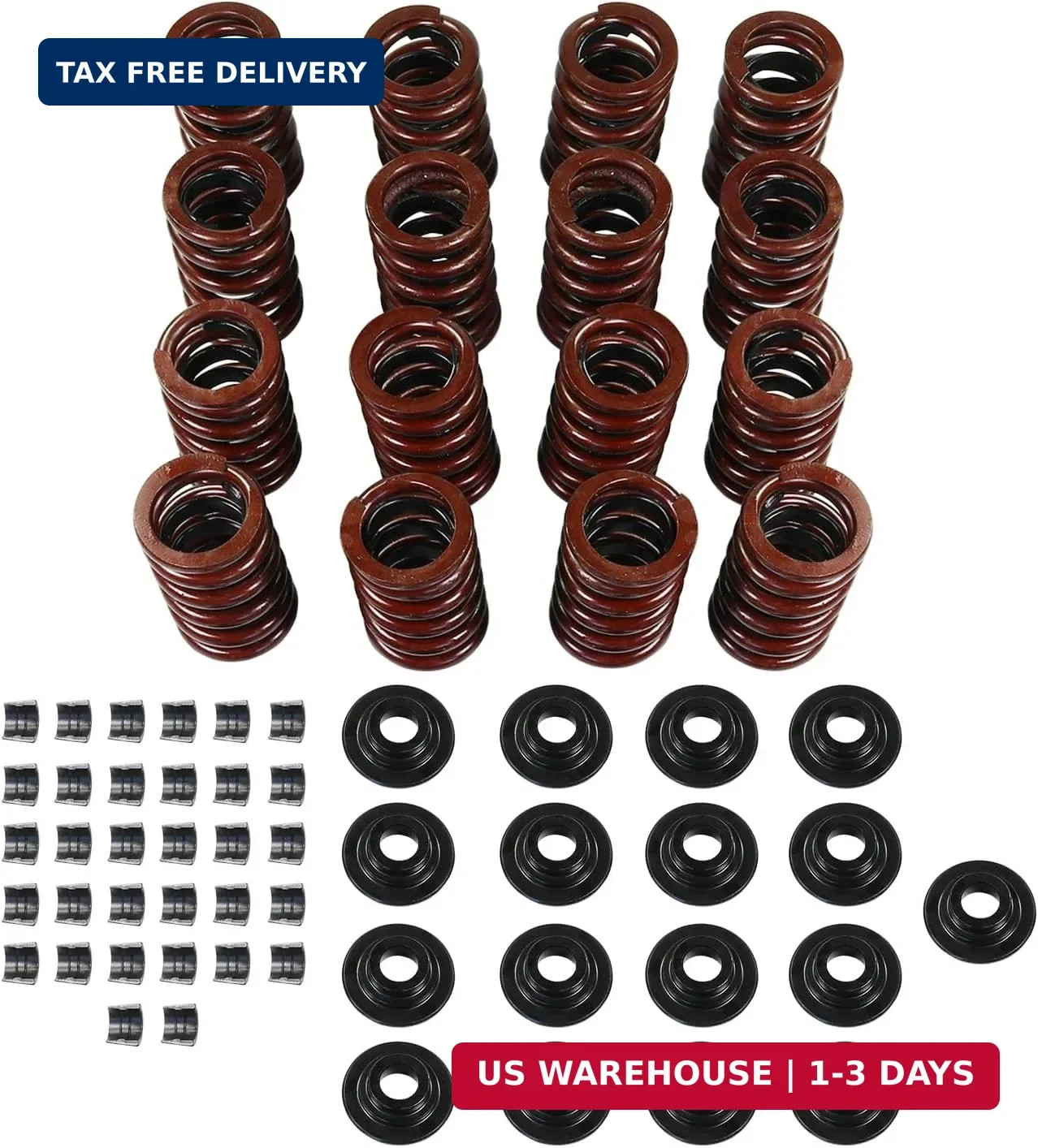 Z28 Style Valve Spring Retainer Lock Set Compatible with Chevy 400 350 327 307 3