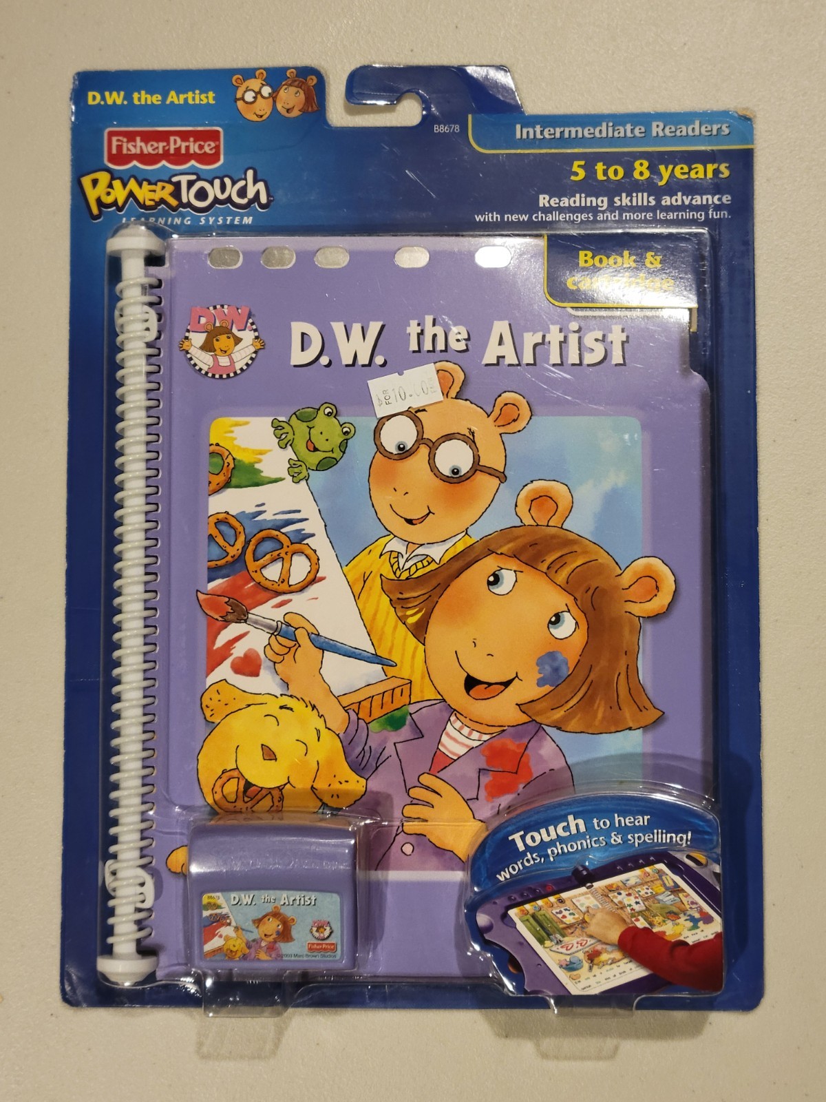 Lot of (2) Arthur & Dinosaurs Fisher Price Power Touch Books – 5-8 Science – NEW