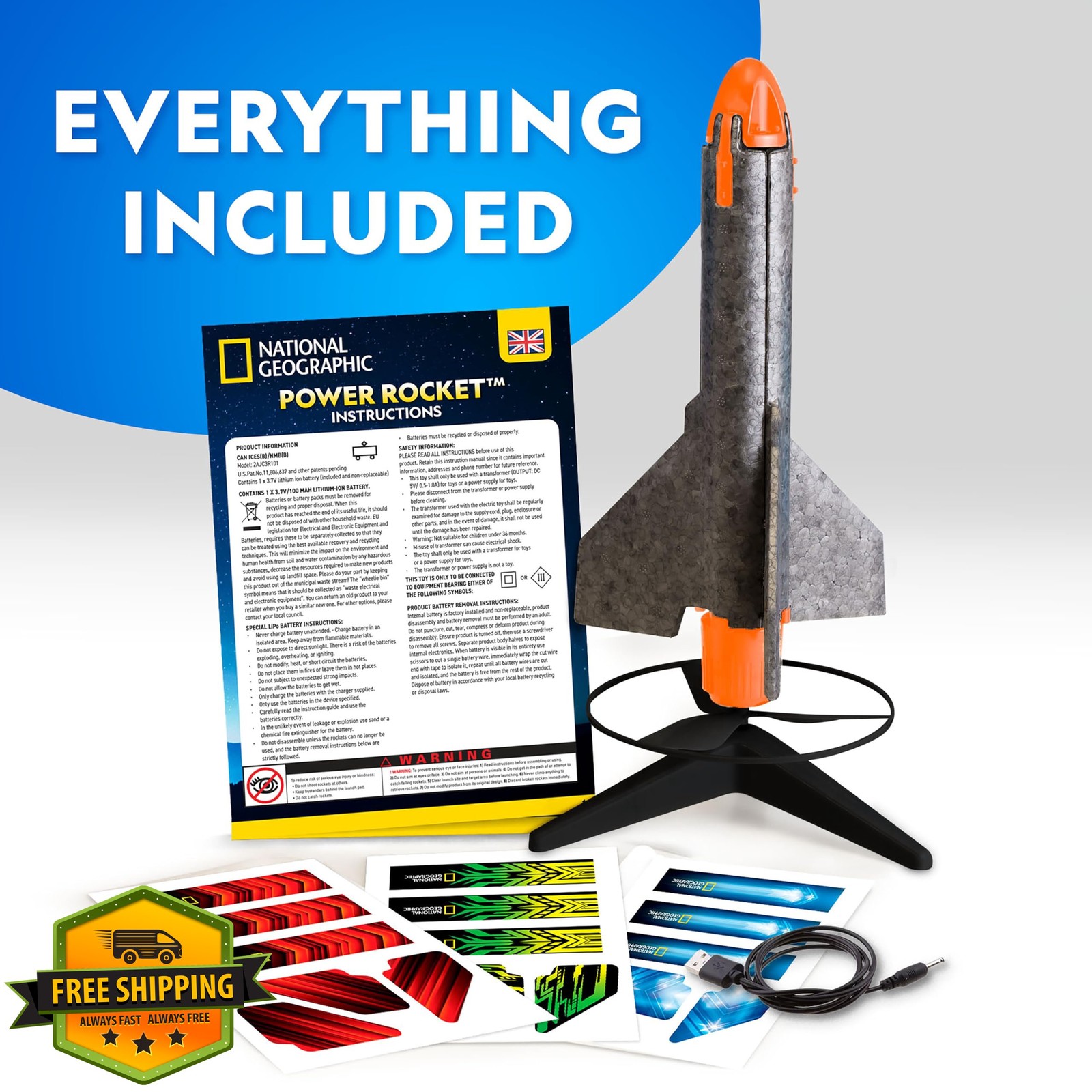 Blue Marble Rocket Launcher Science Kit