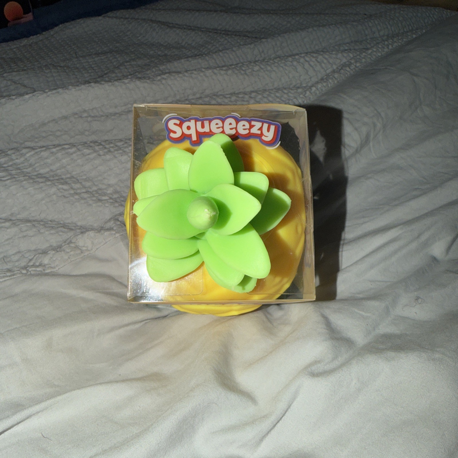 Squeezy Tactile Squeeze Toy Yellow Pineapple Ages 3+ Years squishy