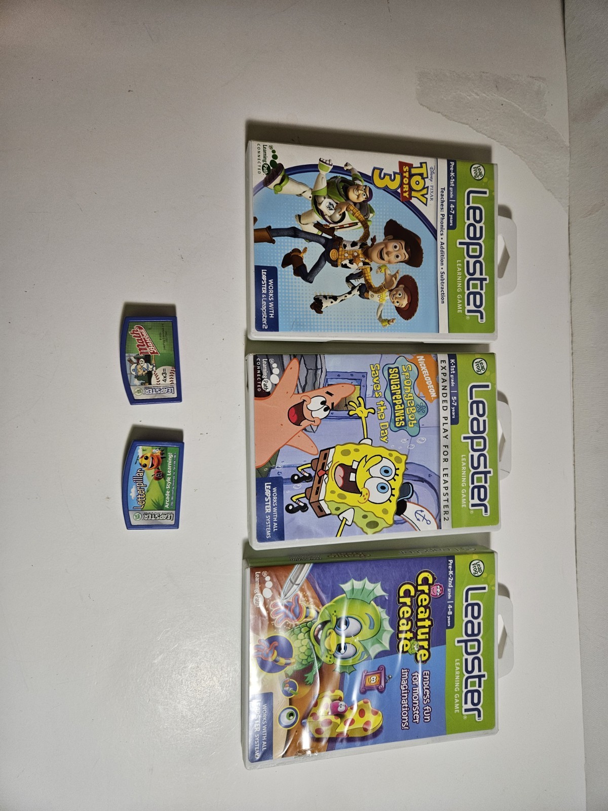 Leapster Games SpongeBob Squarepants, Creature Create, Toy Story 3, Ect.