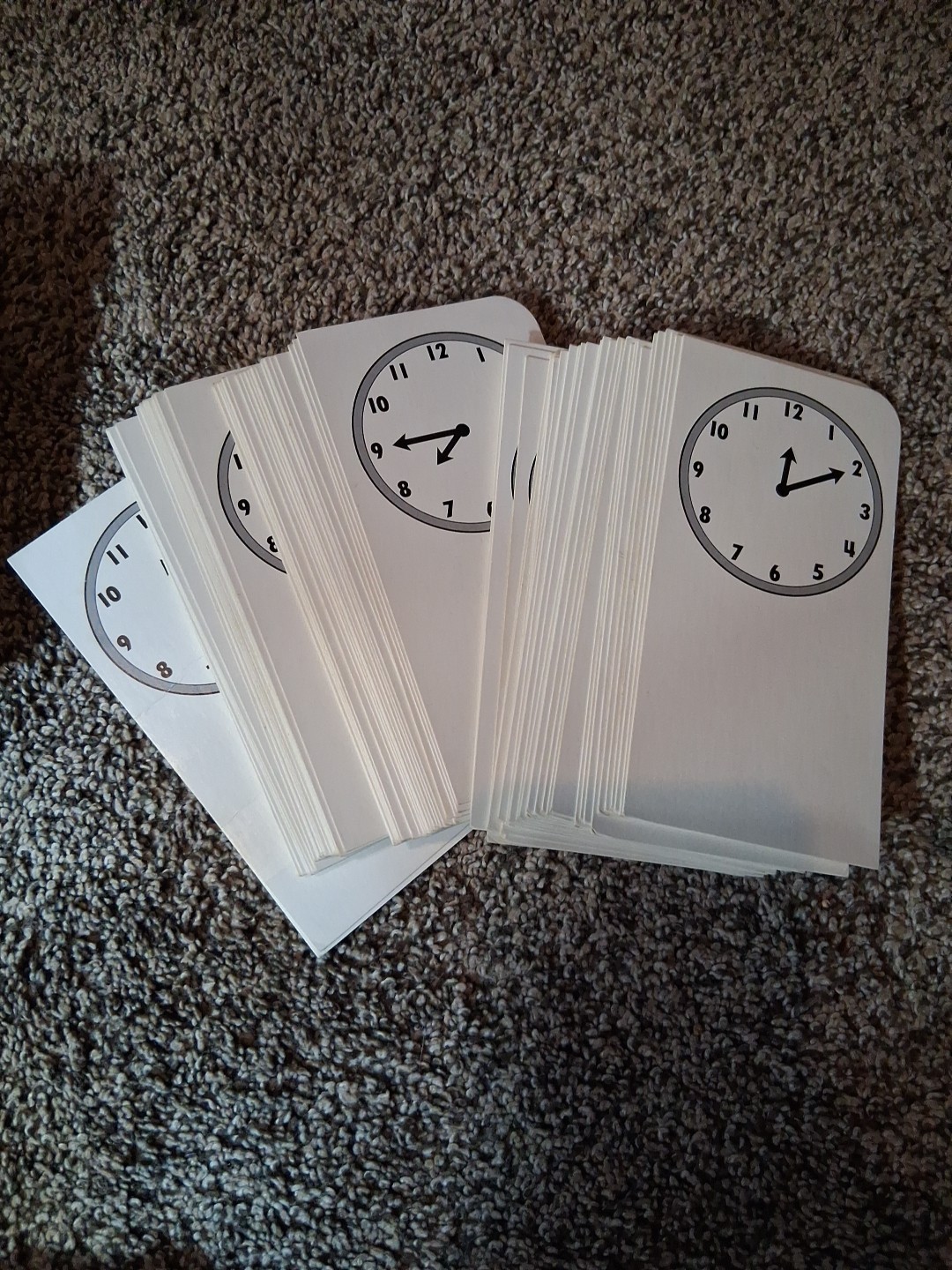 Vintage Telling Time Flash Cards by Trend Enterprises 1985
