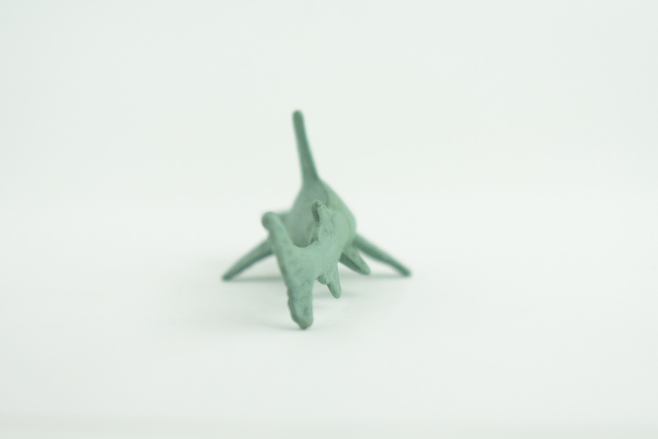 Toy Green Hammerhead Shark, Realistic, Model, Toys, Gift, 3 Inches CWG51 B197
