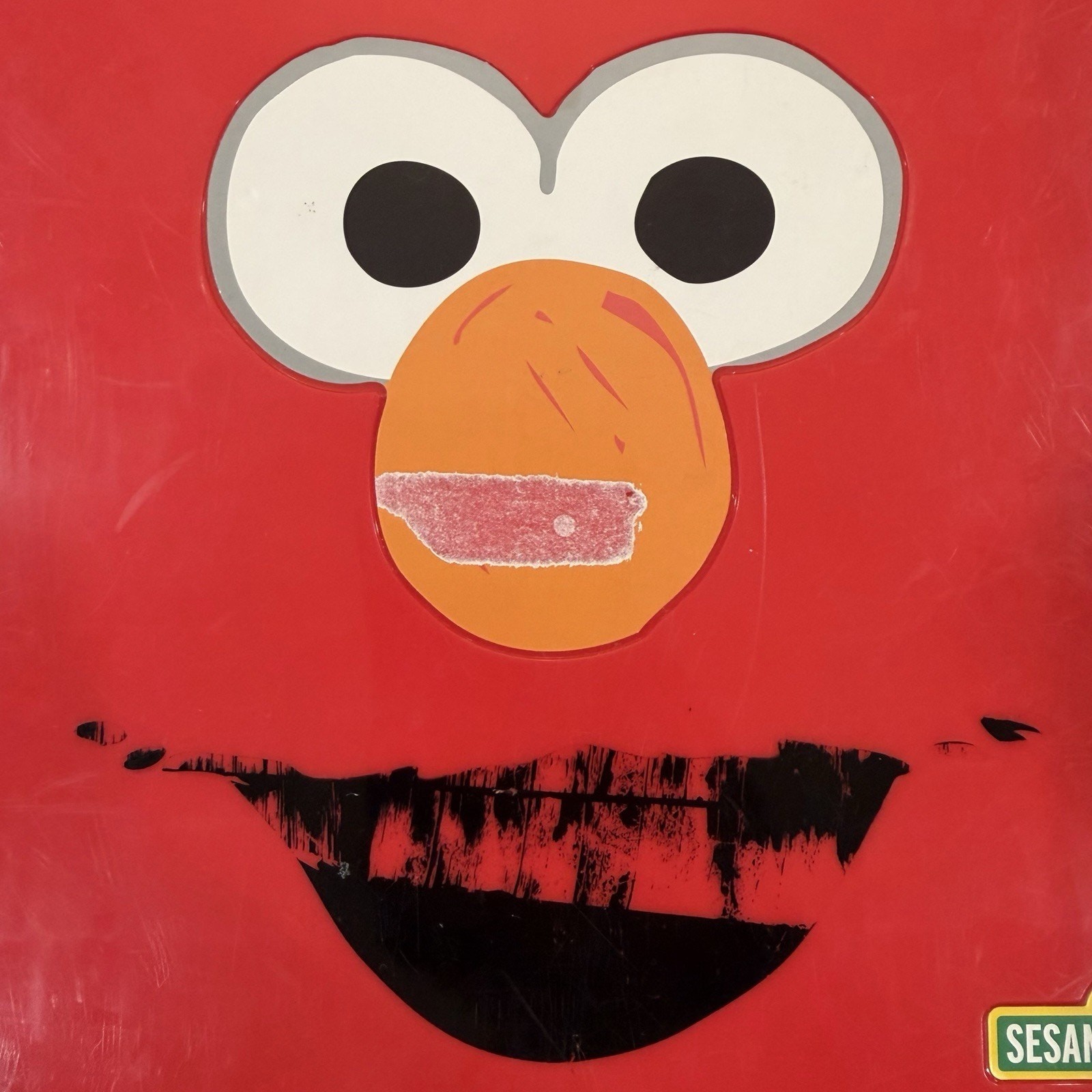 Sesame Street/Hasbro Elmo’s On The Go Alphabet Letters Carry Case-*READ/Lt Flaws