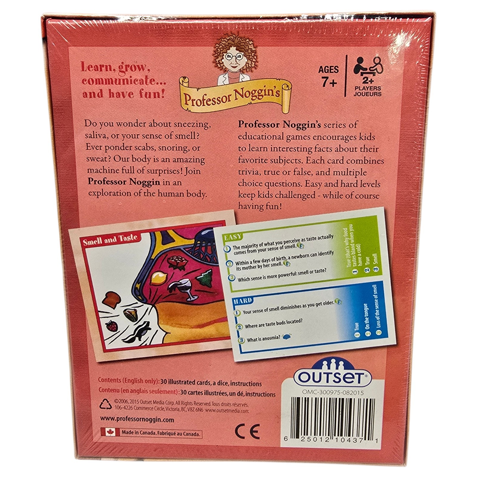 NIB Professor Noggin’s Educational Card Game #27 The Human Body