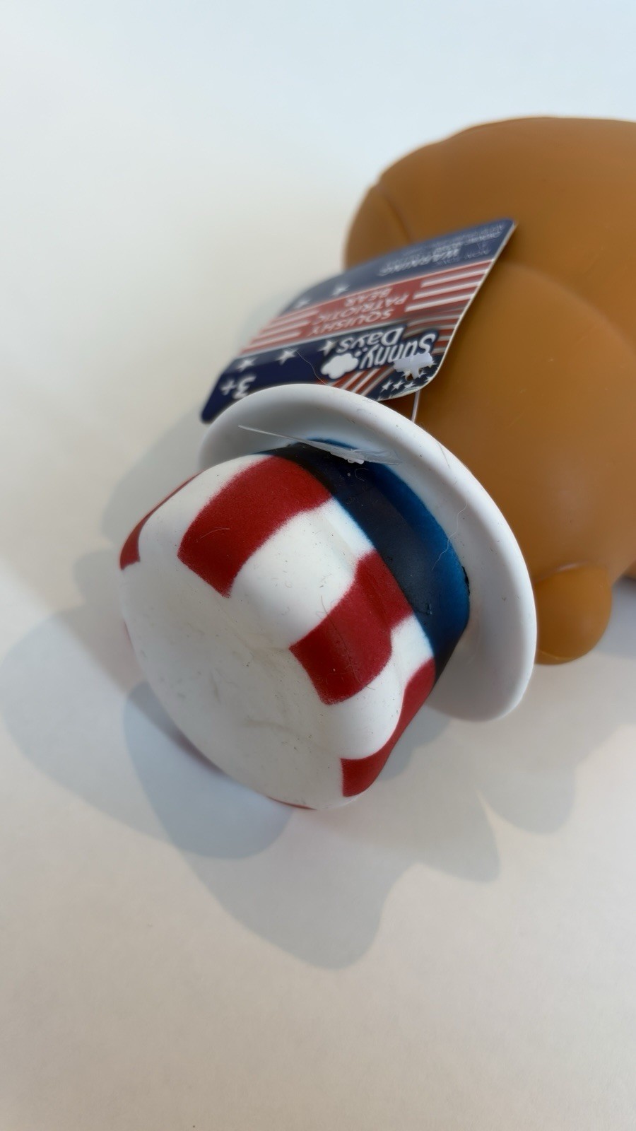 NEW UNUSED Sunny Days Squishy Patriotic Bear Red White And Blue Squishy NEW
