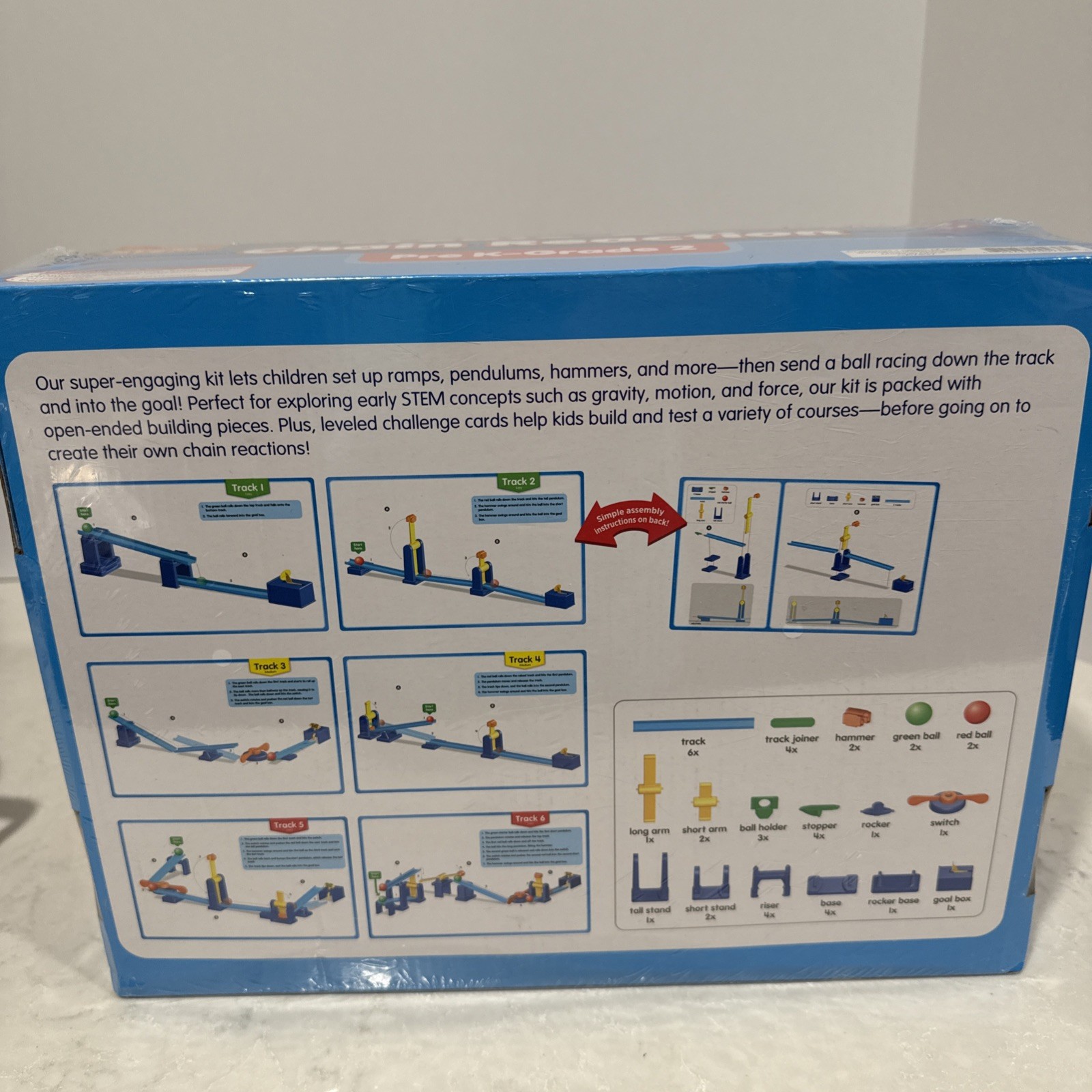 Lakeshore Stem Create A Chain Reaction Kit Starter Set Pre K-2