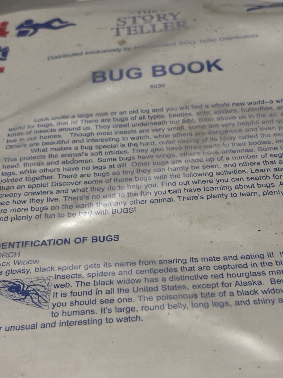 NewVintage The Bug Book Felt Board See Touch Listen Learn Toy Counter. Sealed