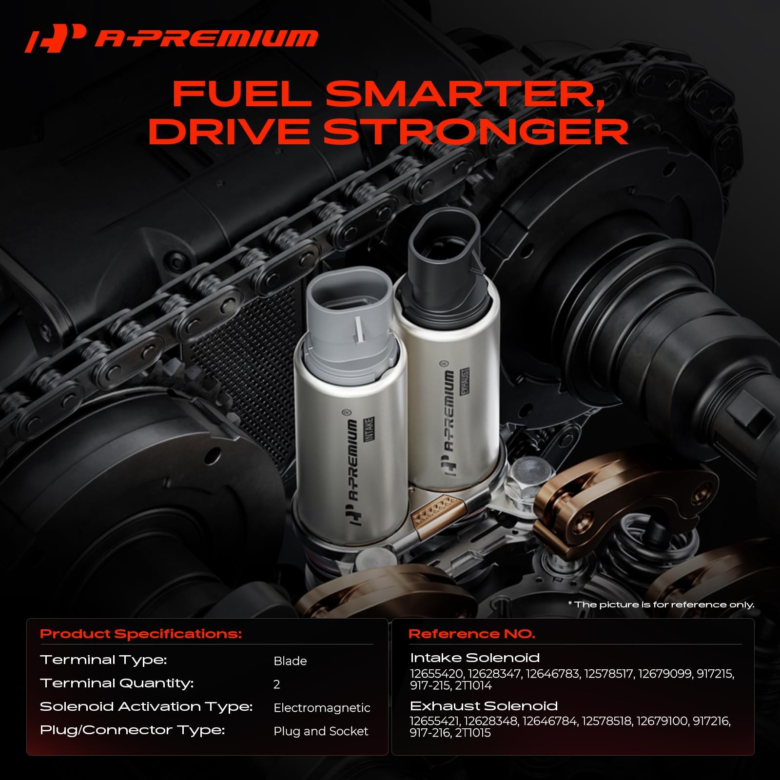 A-Premium VVT Intake & Exhaust Camshaft Position Actuator Solenoid Valve Kit…