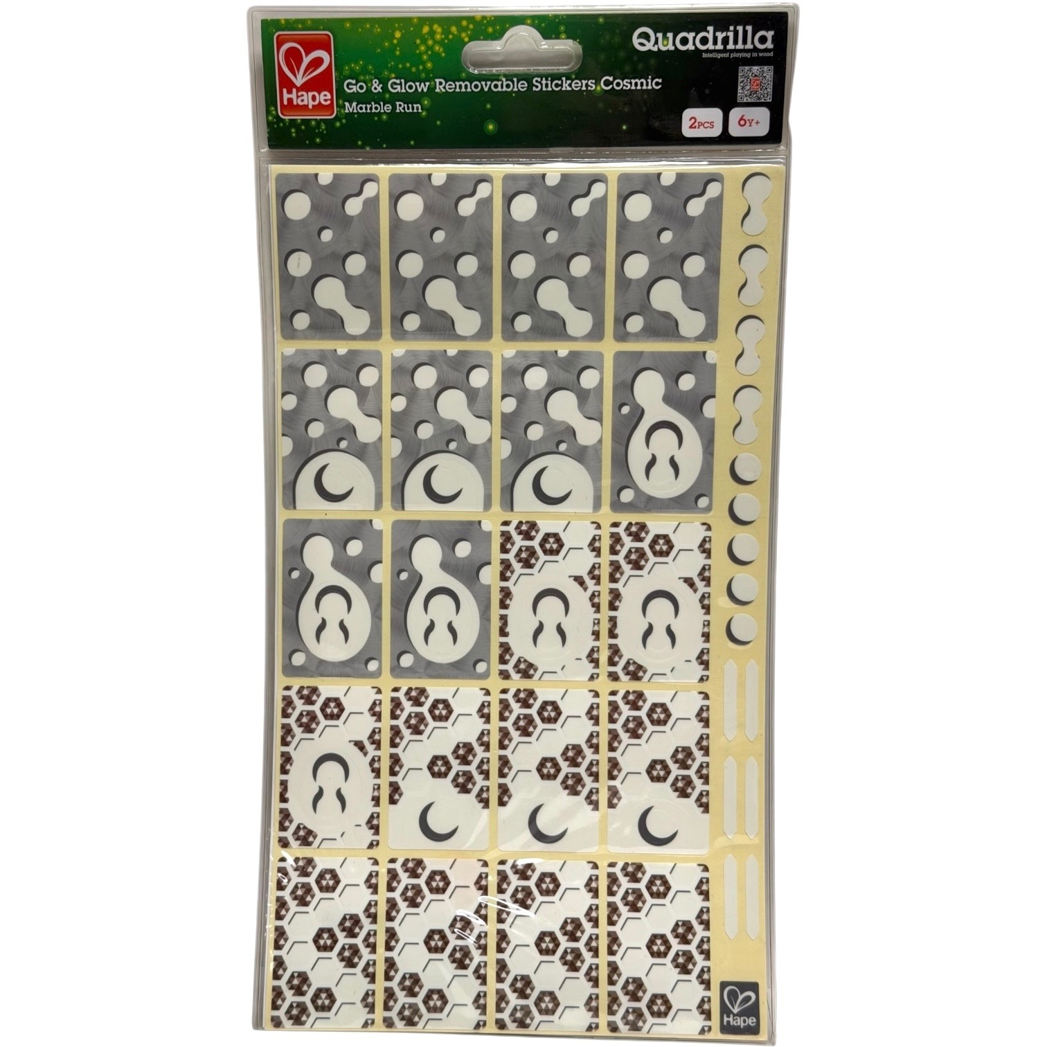Quadrilla Go & Glow Removable Stickers Cosmic