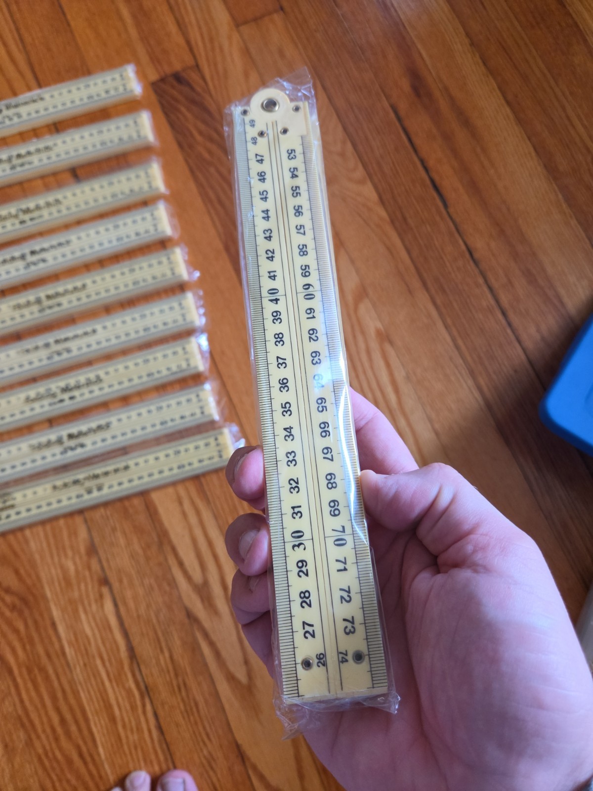 Lot of 10 New In Package ETA Cuisenaire Four Section Folding Meter Sticks
