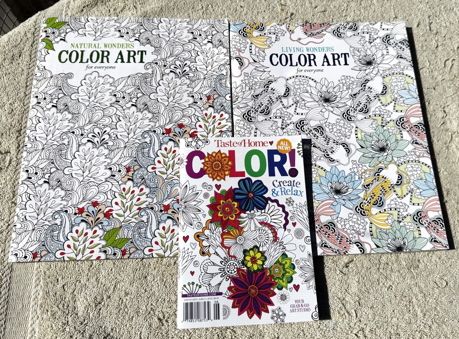 LOT OF THREE (3) COLORING BOOKS – AS PICTURED