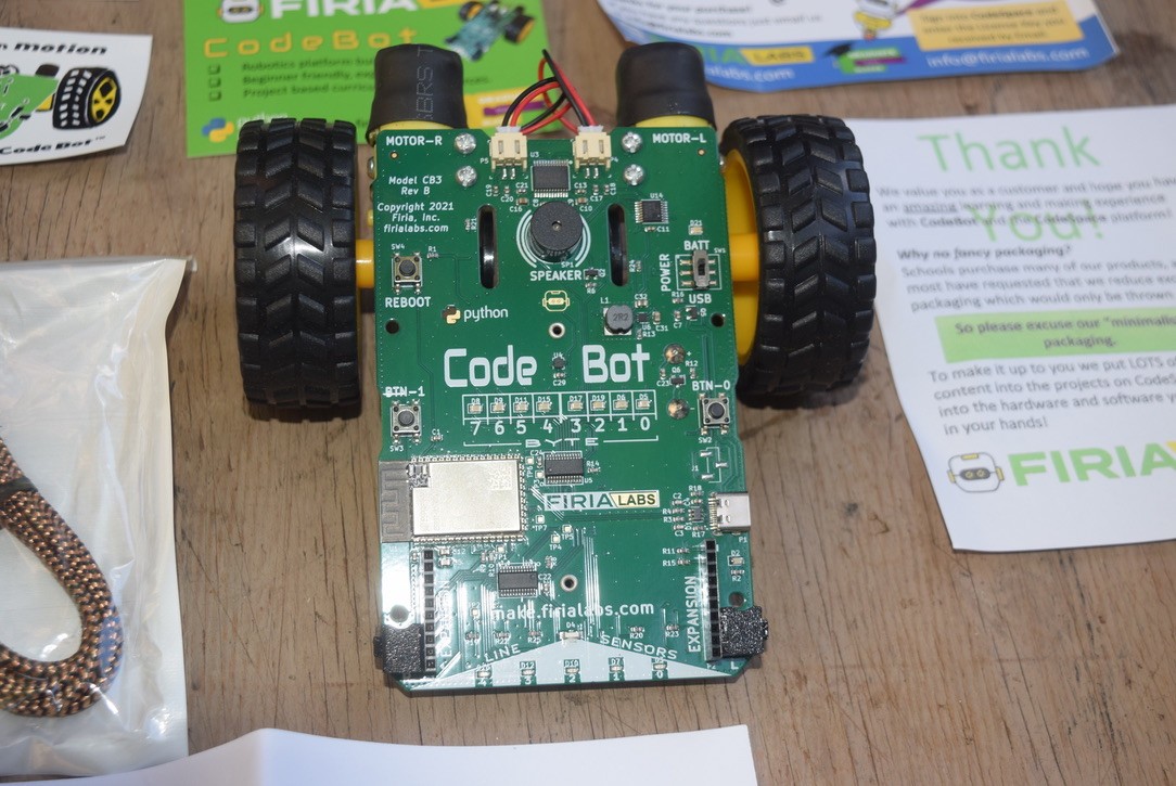 Firia Labs CodeBot CB3 Rev B Rover Control Board Python