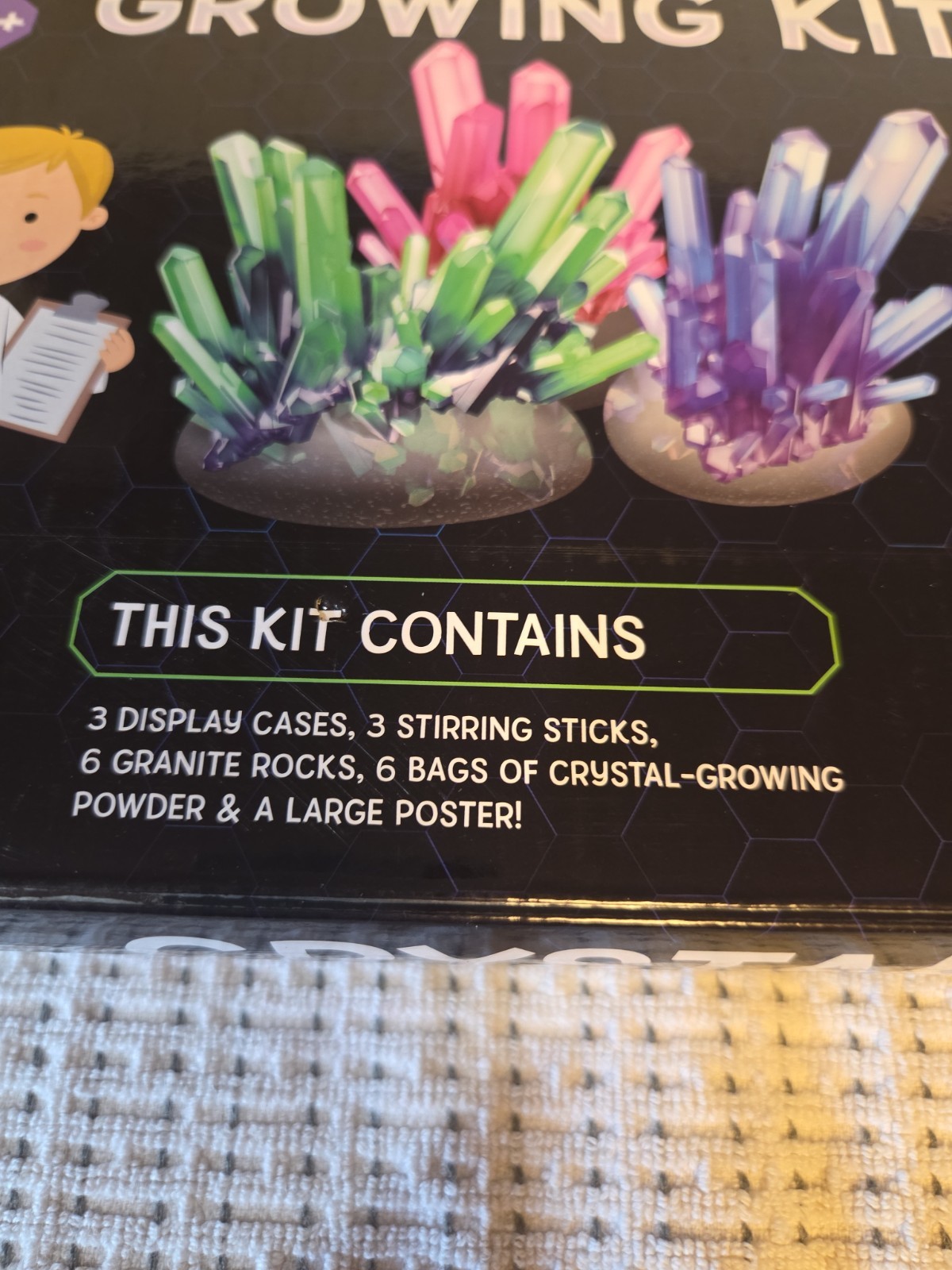 Crystal Growing Kit for Kids Educational Science Experiment- Brand New In Box