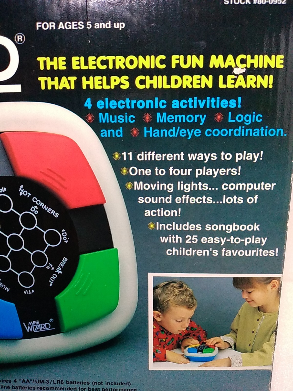 VTECH ~MINI WIZARD ~FUN ELECTRONIC LEARNING MACHINE ~w/ Box ~Vintage