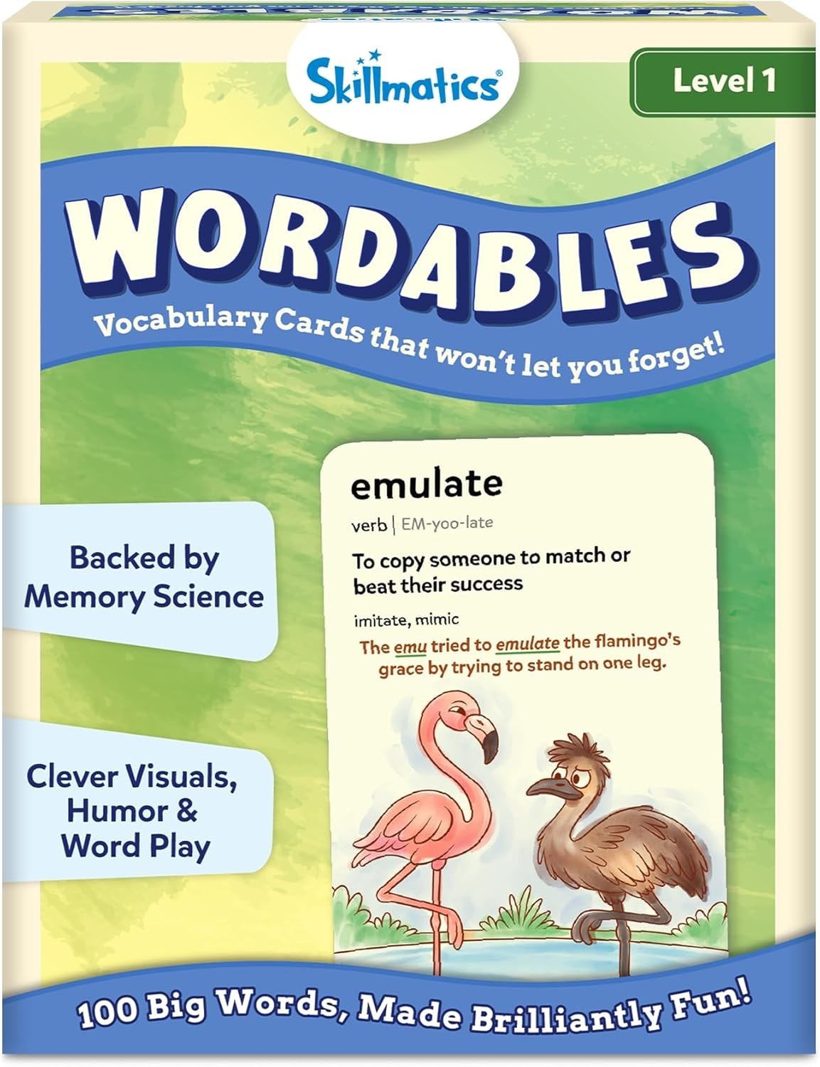 Wordables: 100 Educational Flash Cards for Kids, Fun & Screen-Free Learning