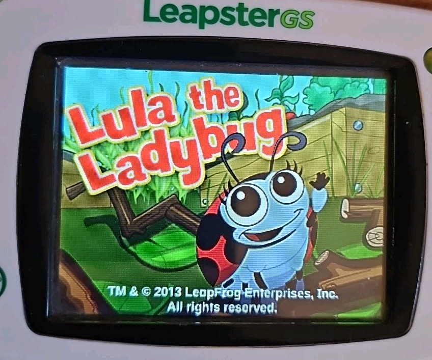 Leapfrog Leapster GS Game Console & Camera Tested & Working W/ Tangled + 5 Games