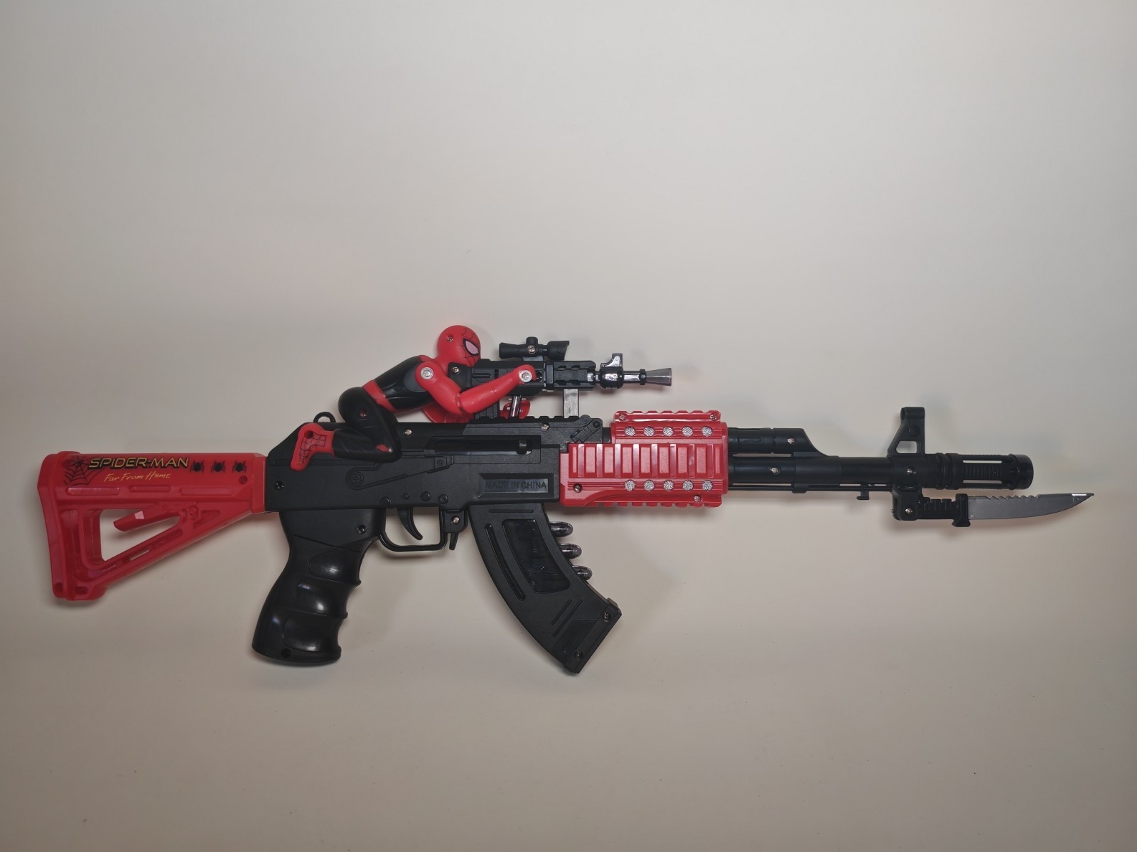 Spiderman Toy Blaster Gun 56cm – Light & Sound Effects – Kids Role Play Toy 3+