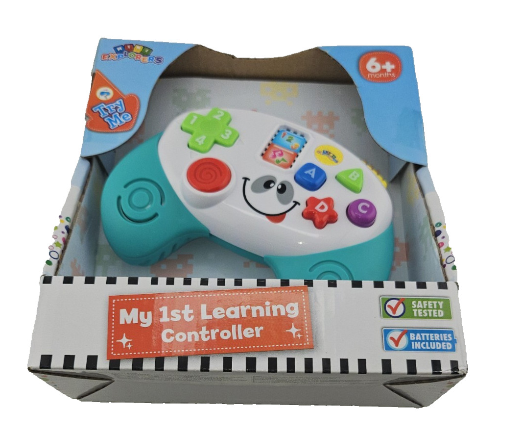 Baby Learning Controller Toy 6+ Months Lights Sounds Fine Motor Skills NEW