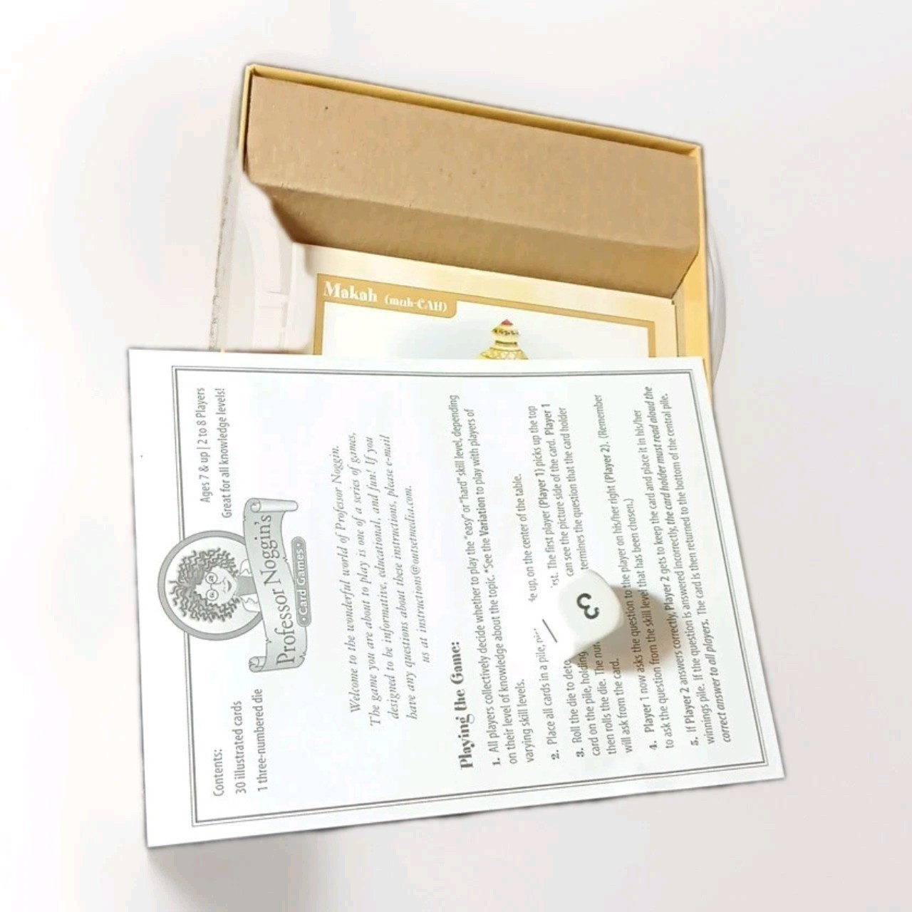 Professor Noggin’s Educational Card Game First People’s Of North Amer. Complete