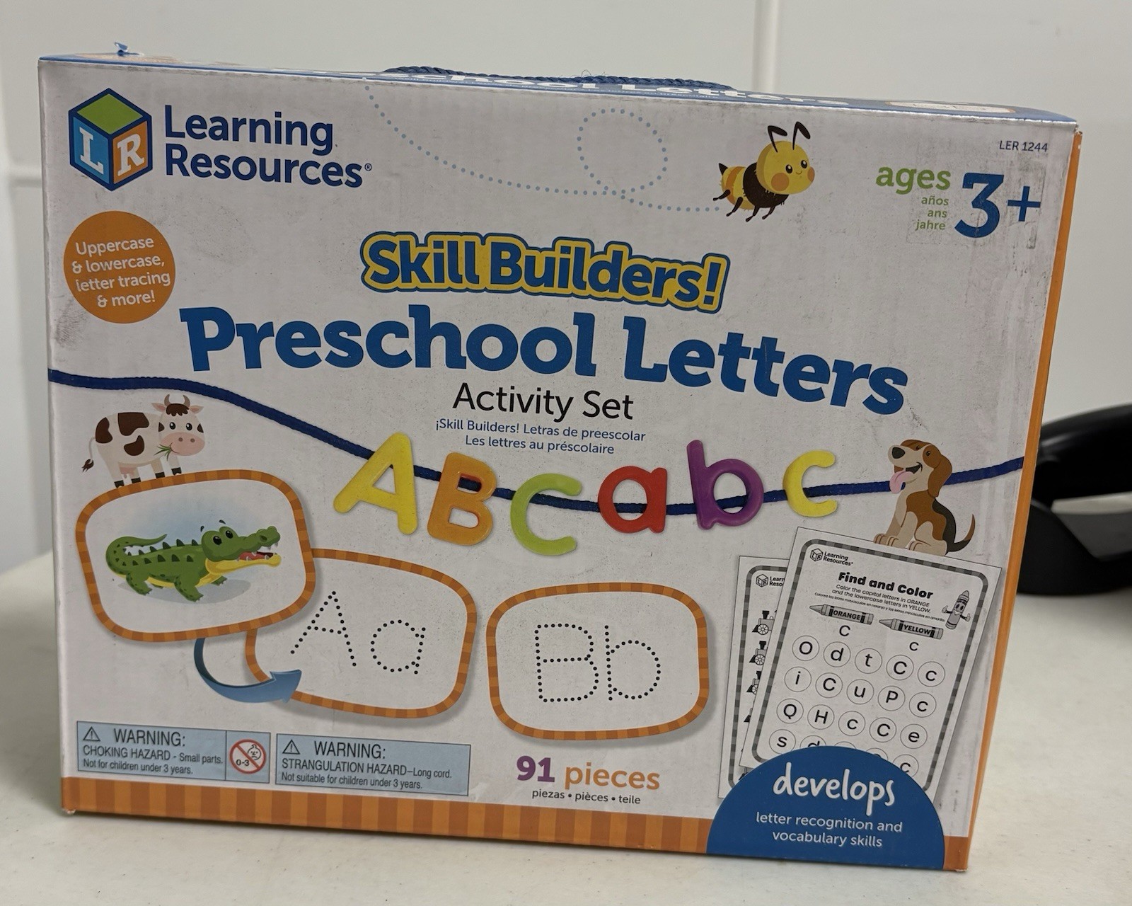 Learning Resources Skill Builders Preschool Letters Activity Set Ages 3+