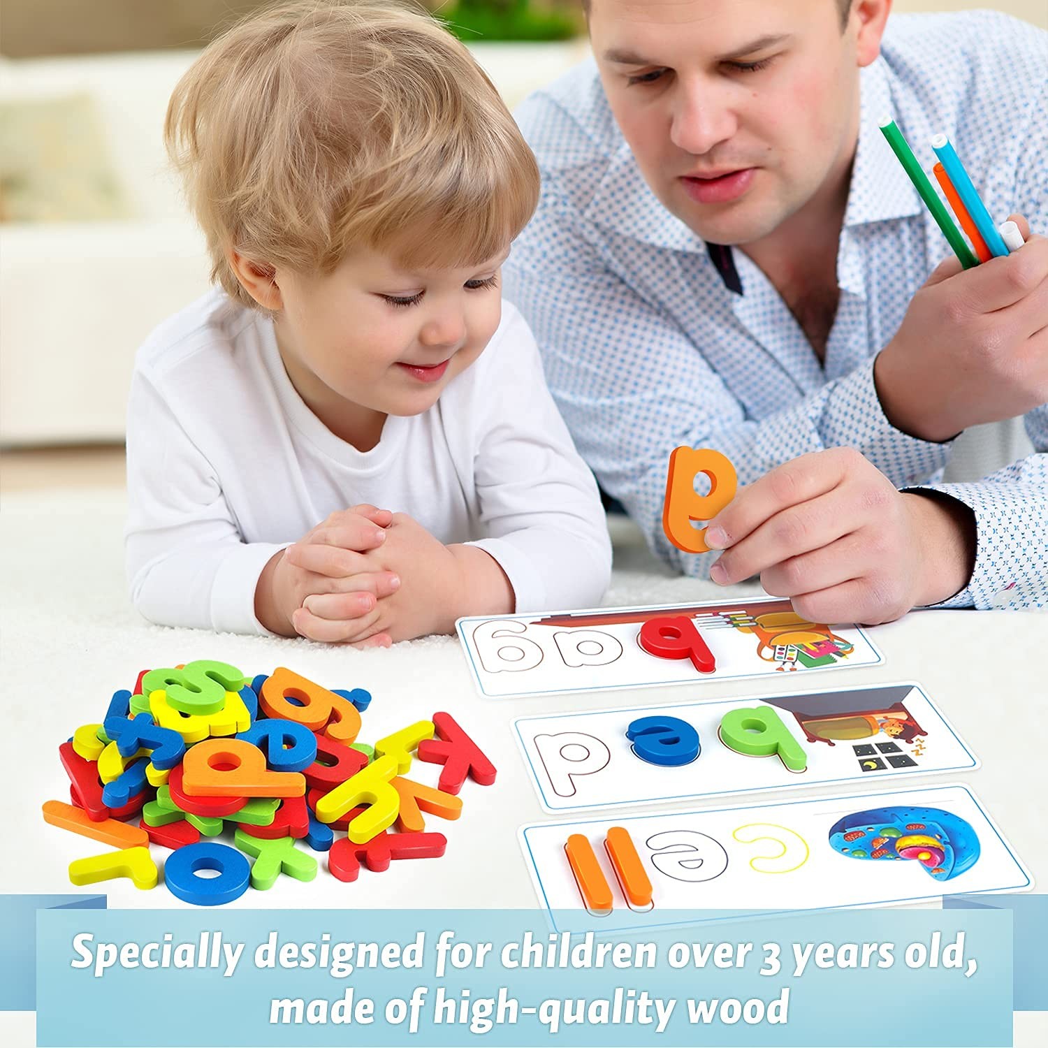 Officygnet See & Spell Learning Educational Toys and Gift for 3 4 5 6 Years Old