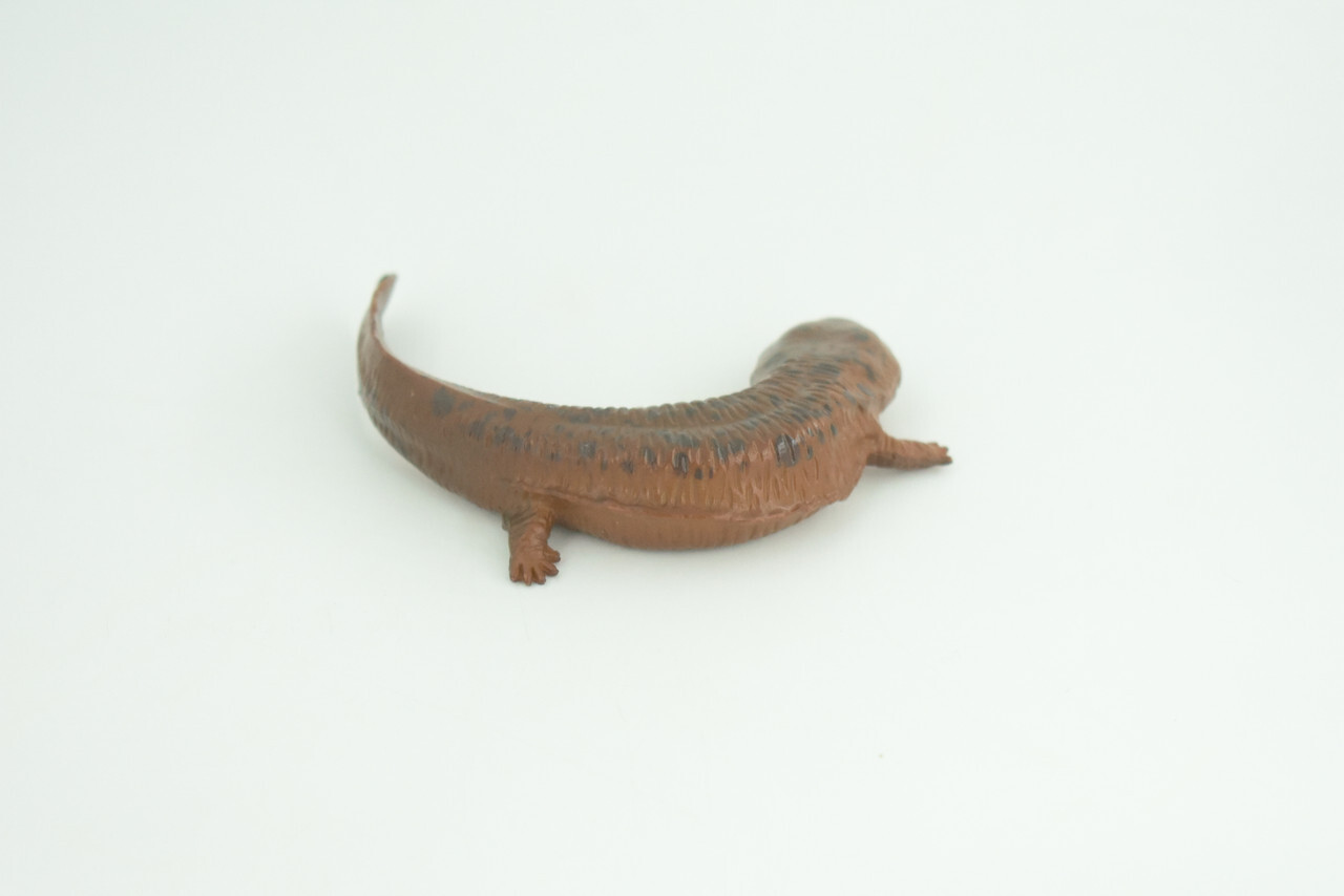 Giant Salamander Toy Model, Hand Painted Rubber Realistic 4 Inches CH857 BB198