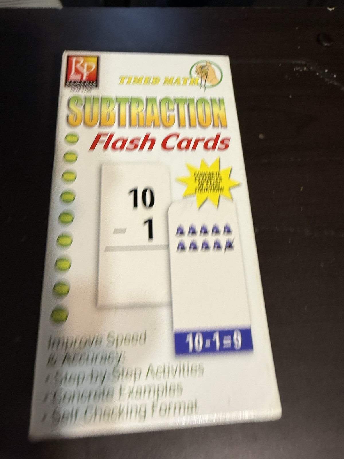 Remedia Publications Timed Math Subtraction Flash Cards Ages 6+ 2005 Vintage