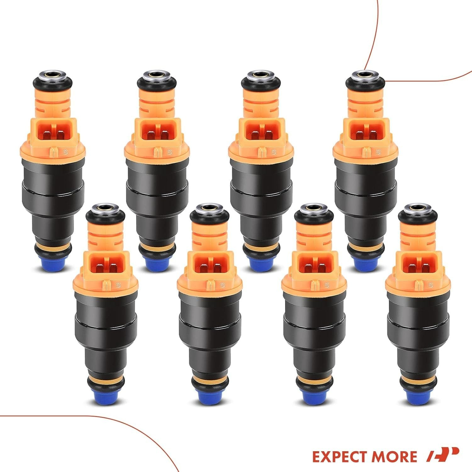 A-Premium Set of 8 Fuel Injector – Compatible with Ford, Lincoln, Mercury