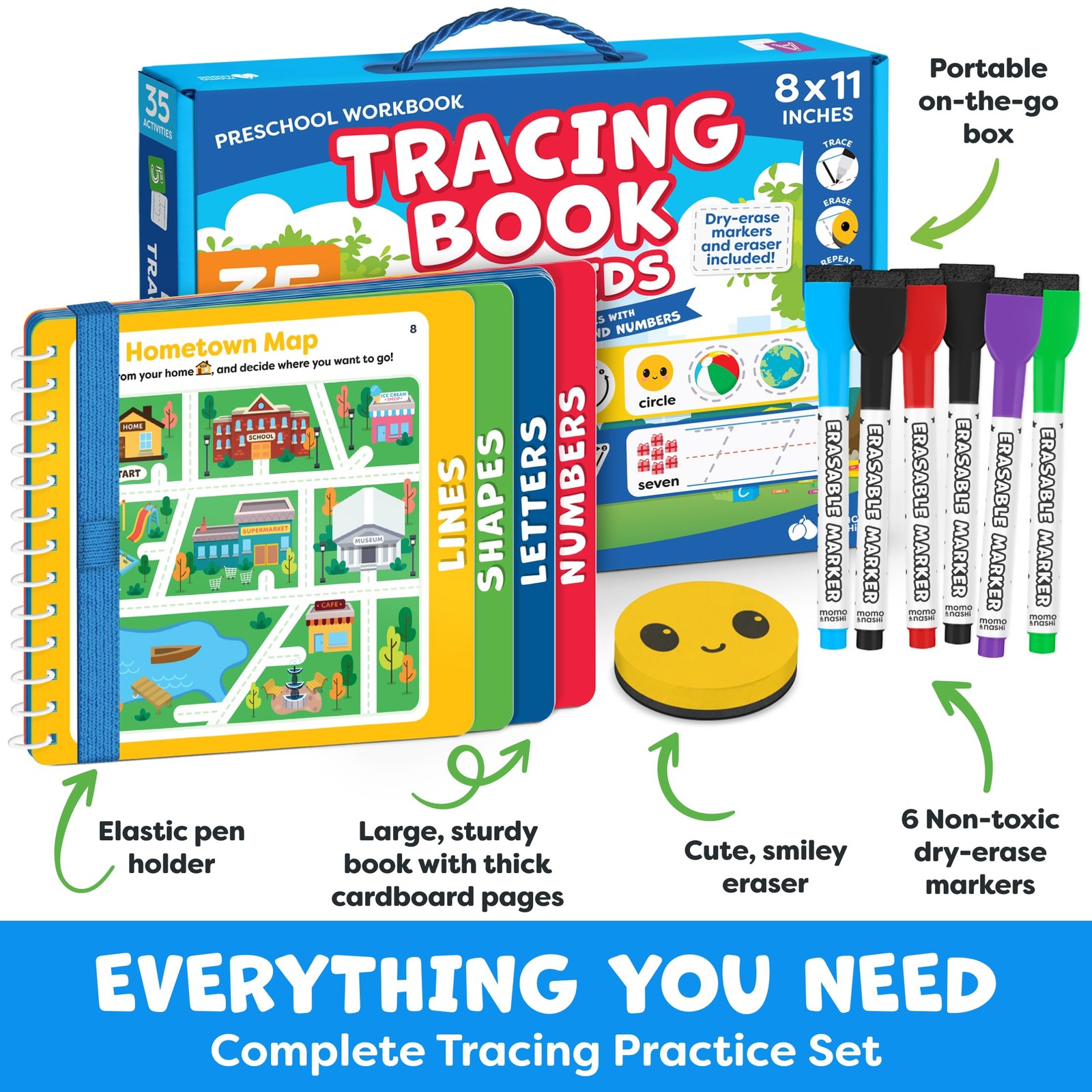 Preschool Learning Activities – Tracing Books for Kids Ages 3-5 – Toddler Han…