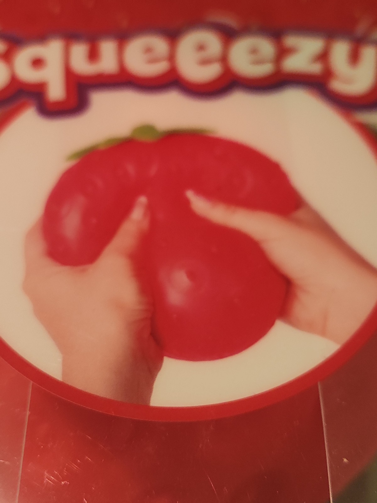 Sunny Days Jumbo Squeezy Strawberry Squishy Toy Stress Relief Sensory Fun