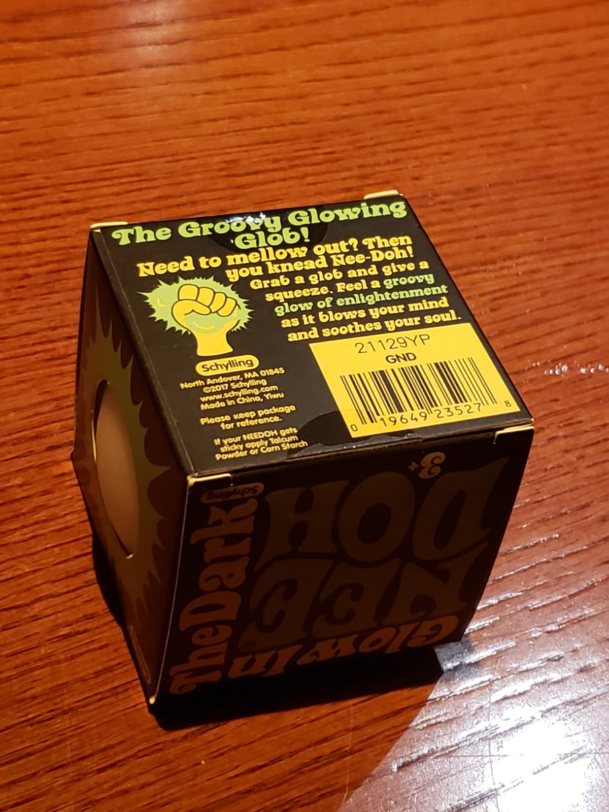 RARE 2017 Needoh Glow in The Dark Glob Original White- Brand New- AUTHENTIC!