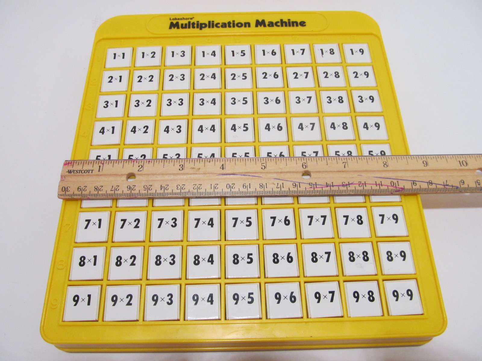Vintage Lakeshore Multiplication and Division Push Up Button Answer Machines